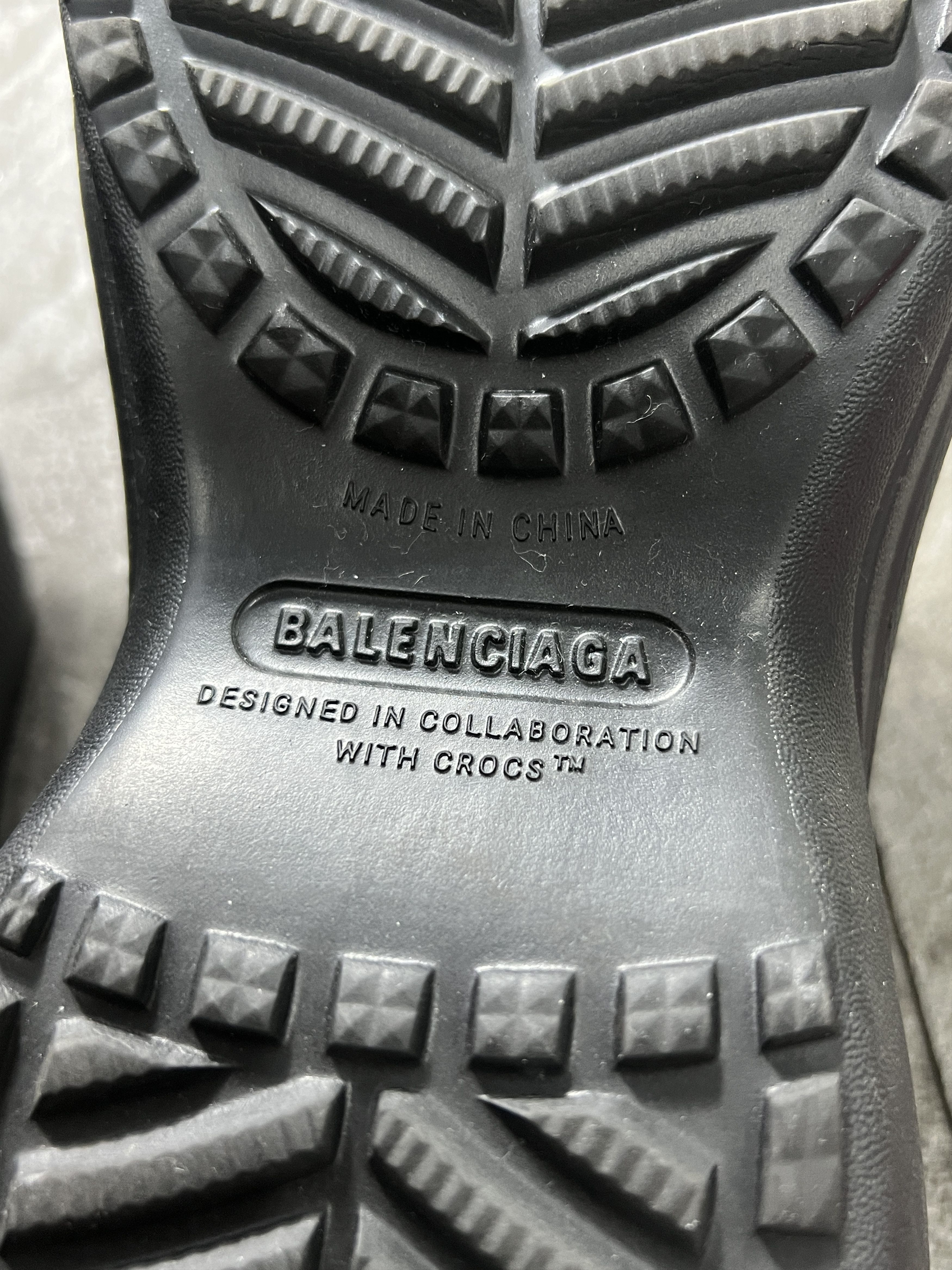 Balenciaga Balenciaga x Crocs Platform Slides Black EU38 Size US 8 / IT 38 - 7 Thumbnail