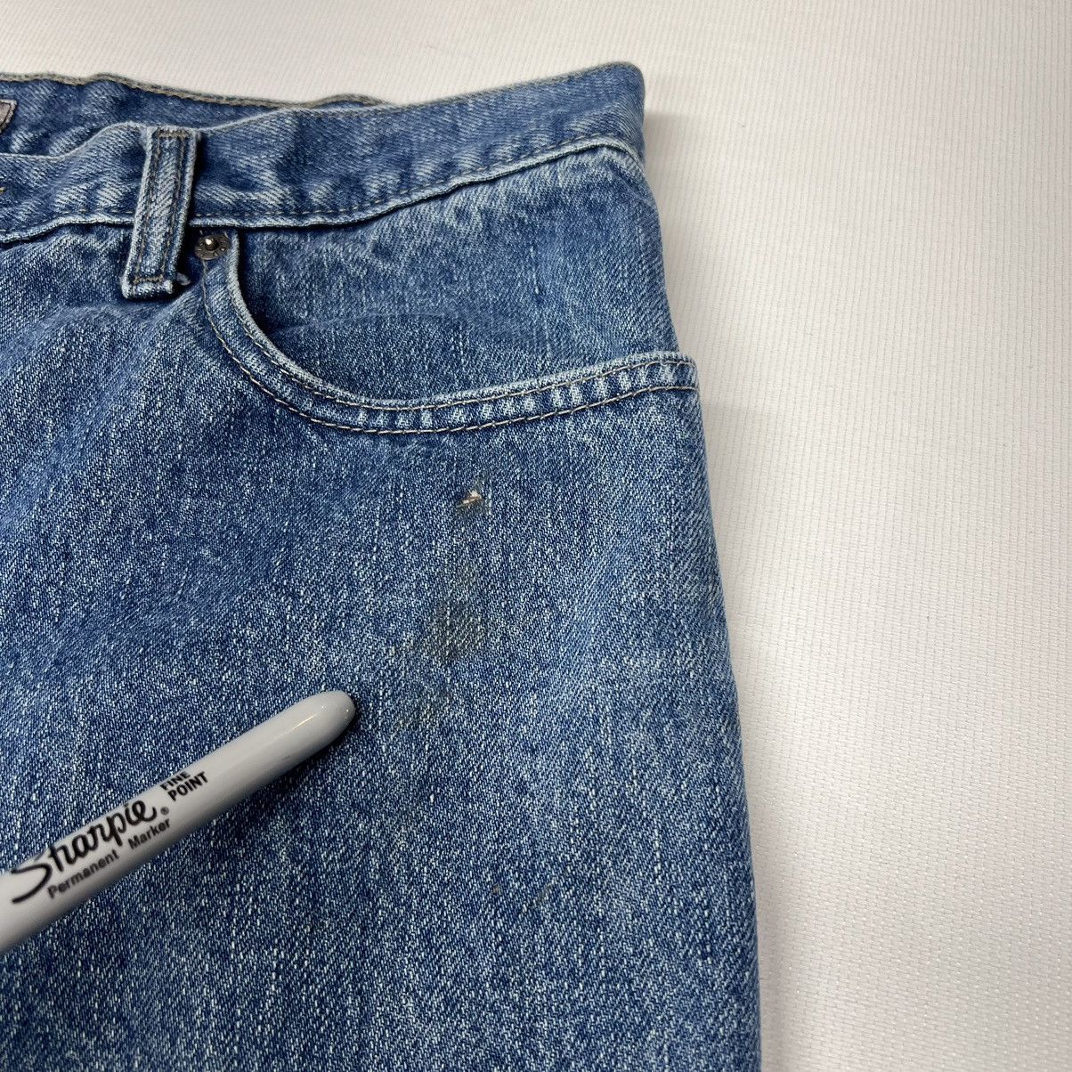 Izod × Vintage Izod Men Jeans Blue Relaxed Fit Straight Leg Denim Workwear Size US 36 / EU 52 - 9 Thumbnail