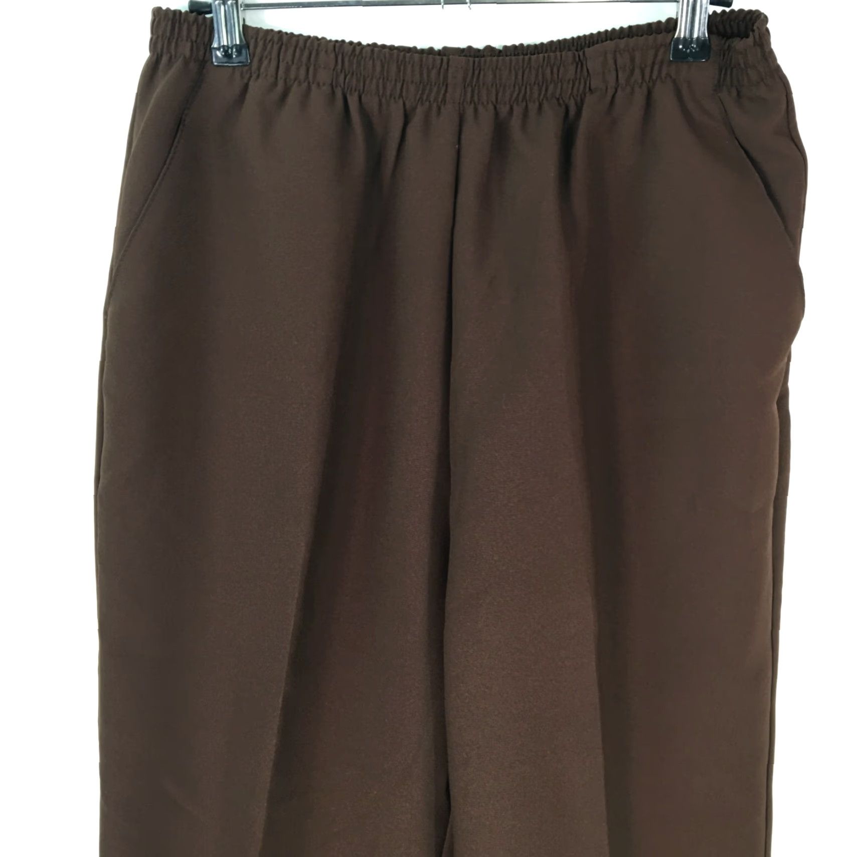 Blair Blair Womens Dress Pants Regular Stretch Waist Brown Size 12M Size 34" / US 12 / IT 48 - 3 Thumbnail