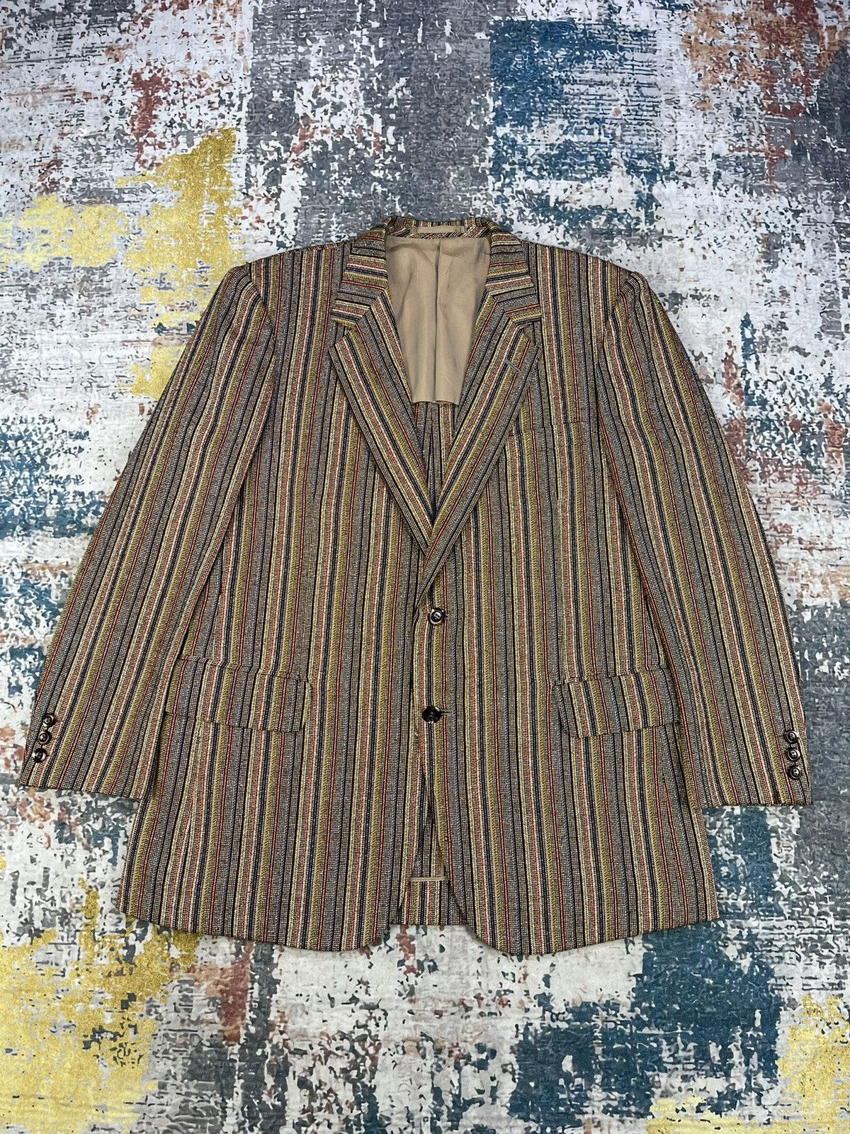 DORMUEIL Luxury Cloth Rainbow Tweed Blazer
