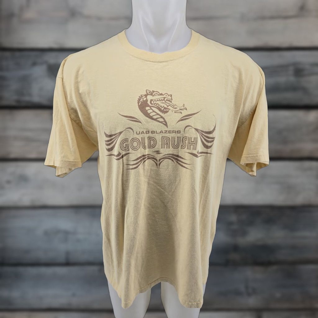 Gildan UAB Blazers Gold Rush Yellow Shirt Mens XL College T-Shirt Gildan Size US XL / EU 56 / 4 - 1 Thumbnail