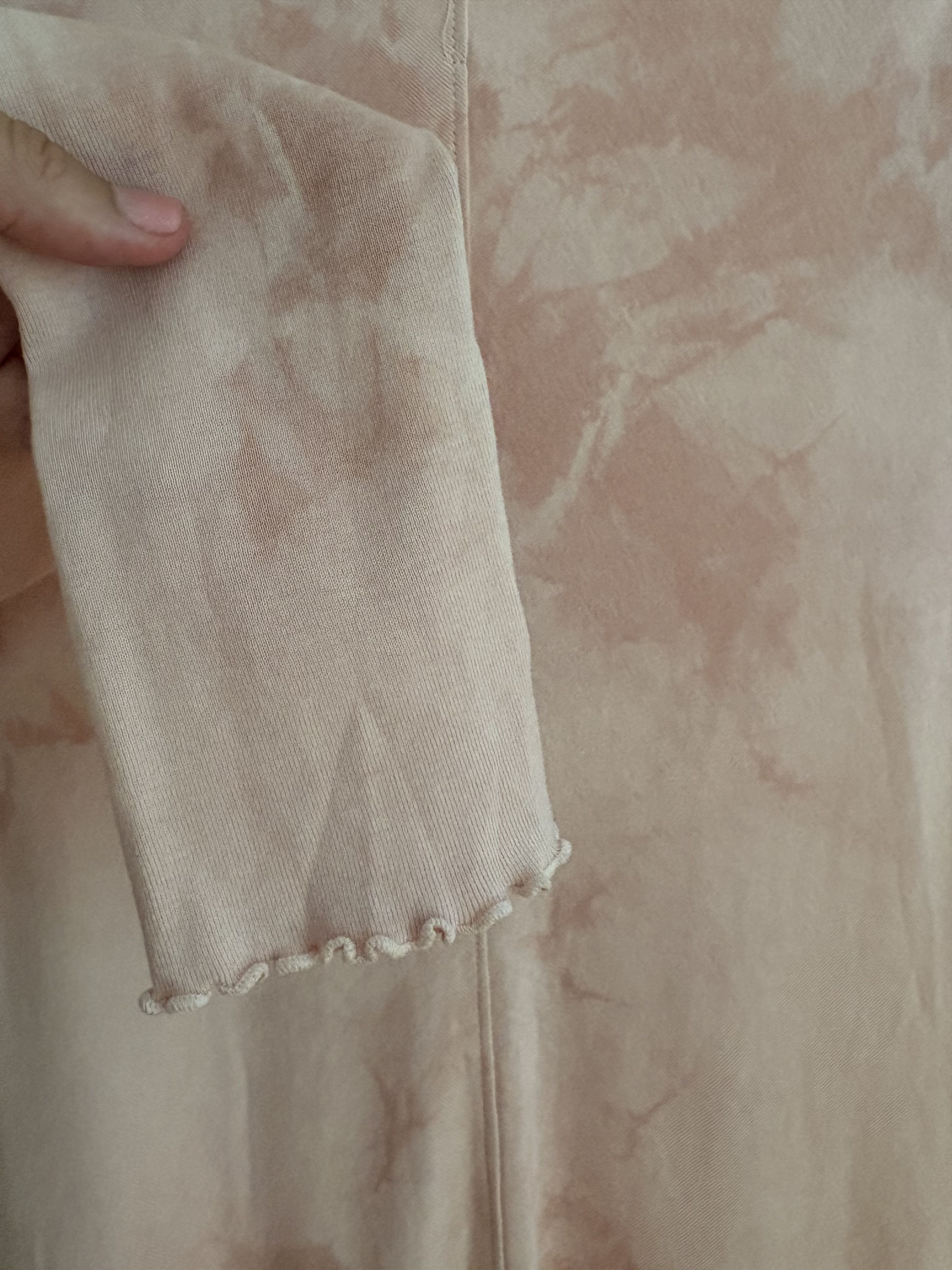 Other Raquel Allegra Pink Tie-Dye Long Sleeve Fitted Dress - S Size S / US 4 / IT 40 - 5 Thumbnail
