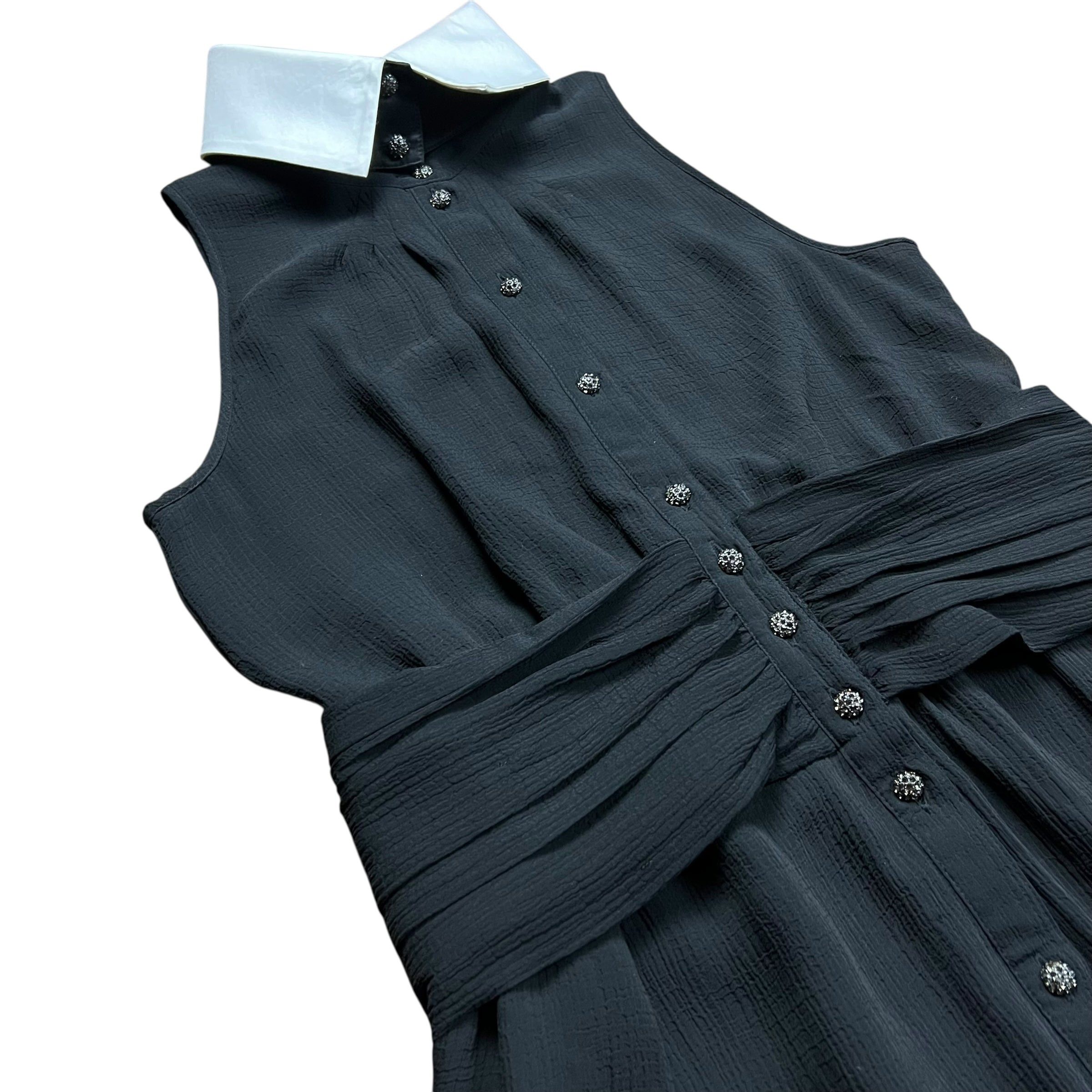 Karl Lagerfeld Karl Lagerfeld Black Sleeveless Dress - 6 Size M / US 6-8 / IT 42-44 - 3 Thumbnail