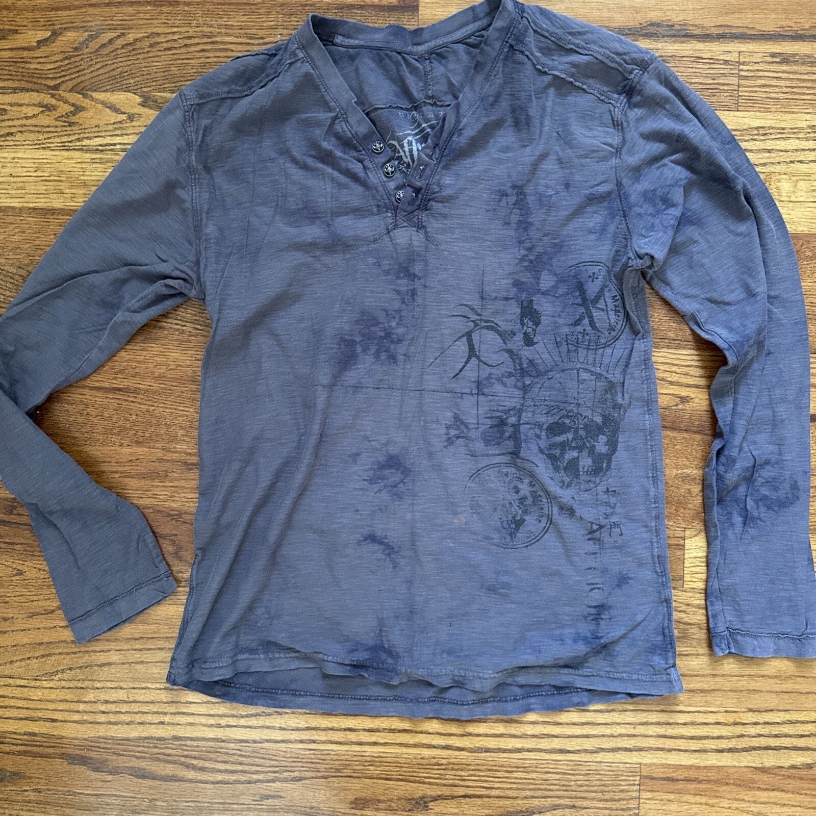 Affliction Lot Of 2 VTG Y2K Affliction Long Sleeve Shirt Button Size US M / EU 48-50 / 2 - 8 Thumbnail