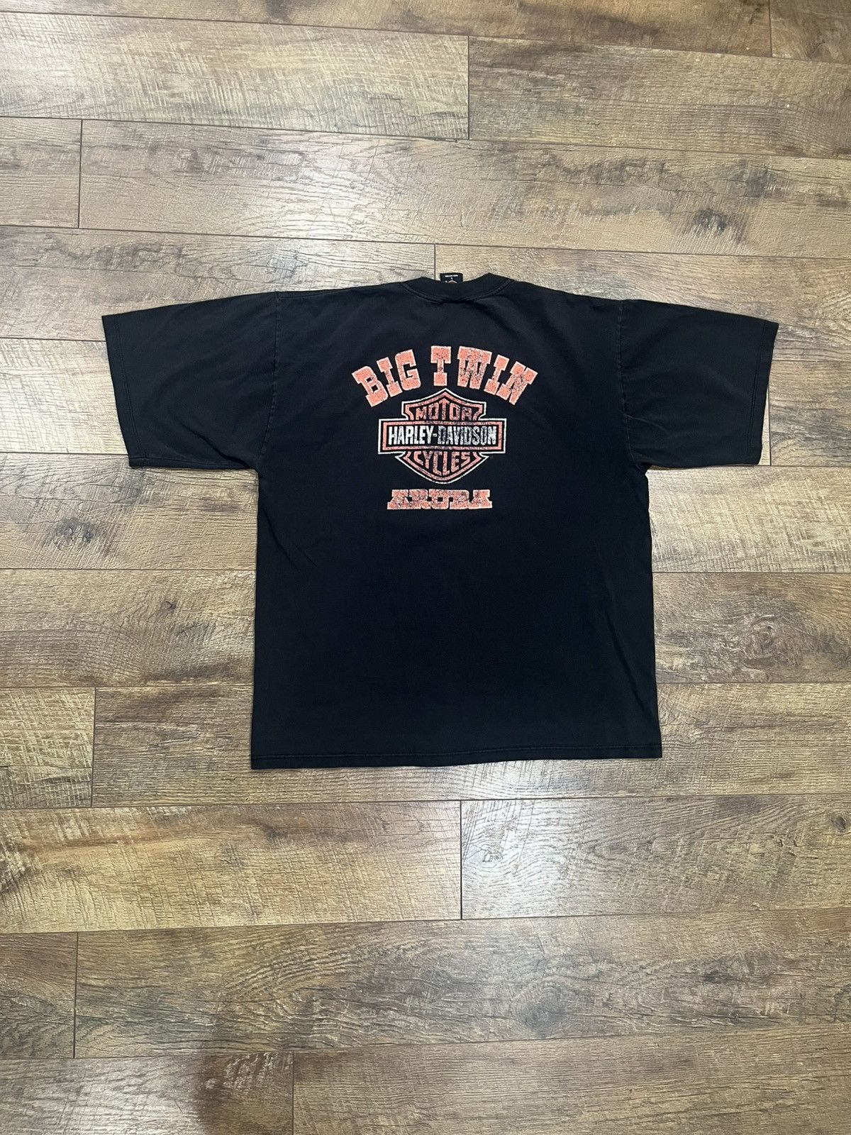 Harley Davidson Vintage 1998 Harley Davidson Aruba Tee Shirt Black Large 90s Size US L / EU 52-54 / 3 - 2 Thumbnail