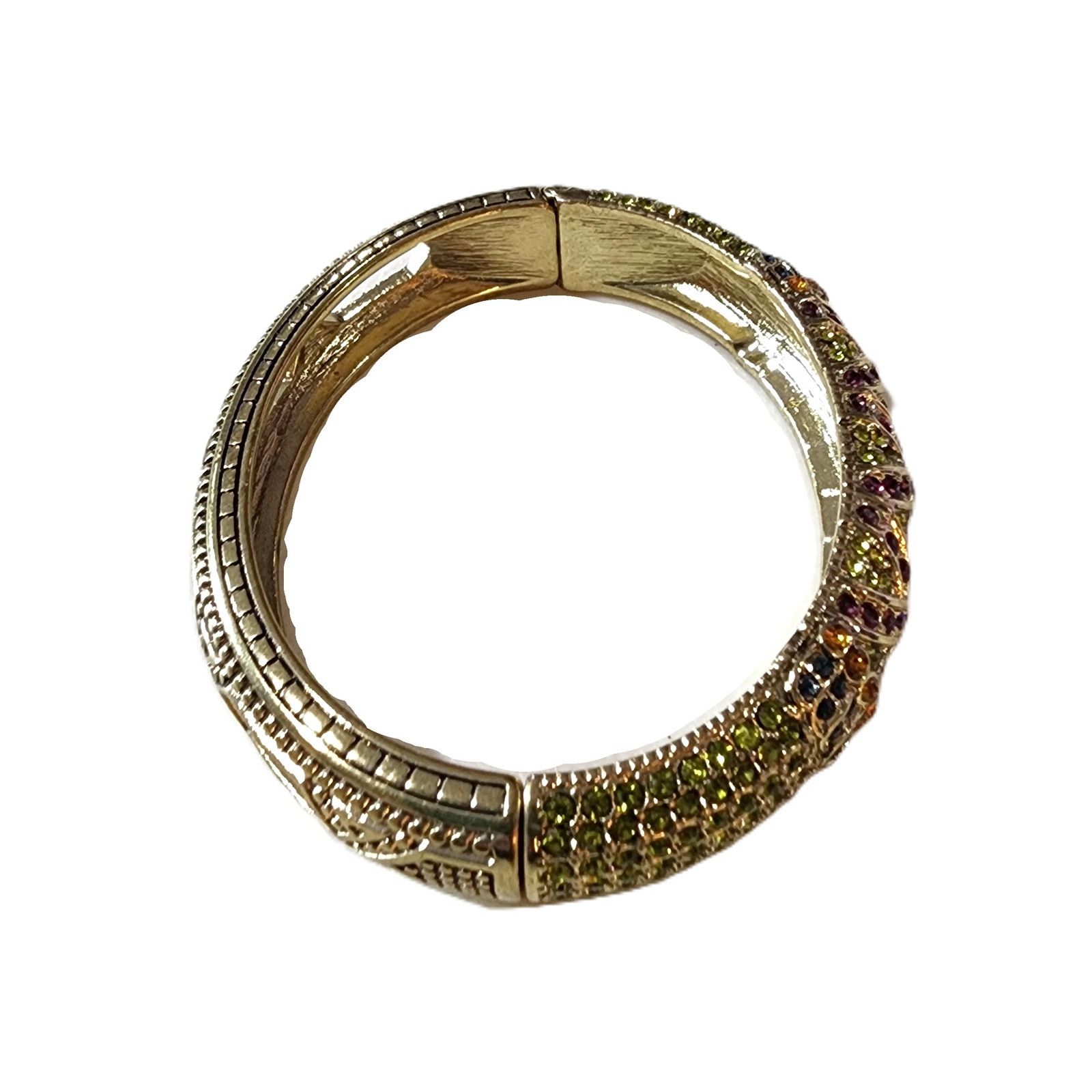 Designer Heidi Daus Triple Play X-Ceptional Crystal Bangle Bracelet Size ONE SIZE - 5 Thumbnail