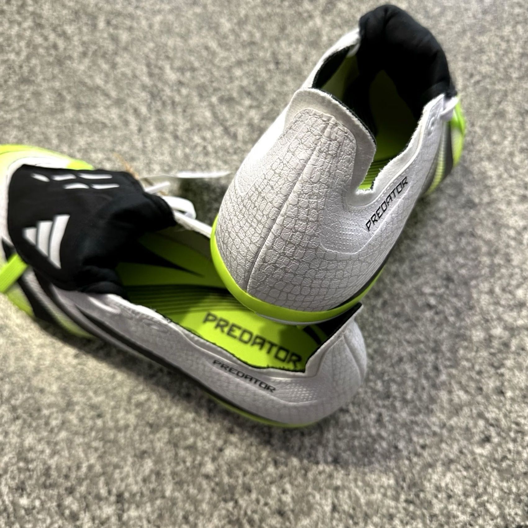 Adidas adidas Predator League Soccer Cleats Mens 8 Womens 9 Predator League Firm Ground White Multi-Pattern Soccer Shoes Men's 8 9 US Size Size US 8 / IT 38 - 6 Thumbnail