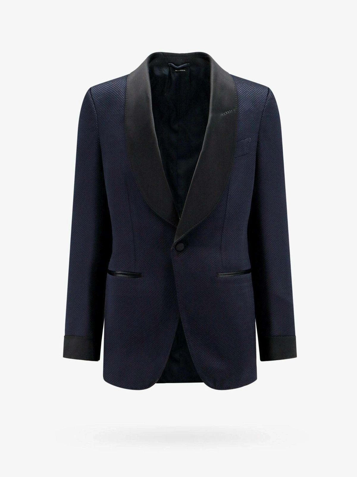 Tom Ford o1w1db10225 JEAHQ1 Single-Breasted Blazer in Blue Black Size US XL / EU 56 / 4 - 1 Thumbnail