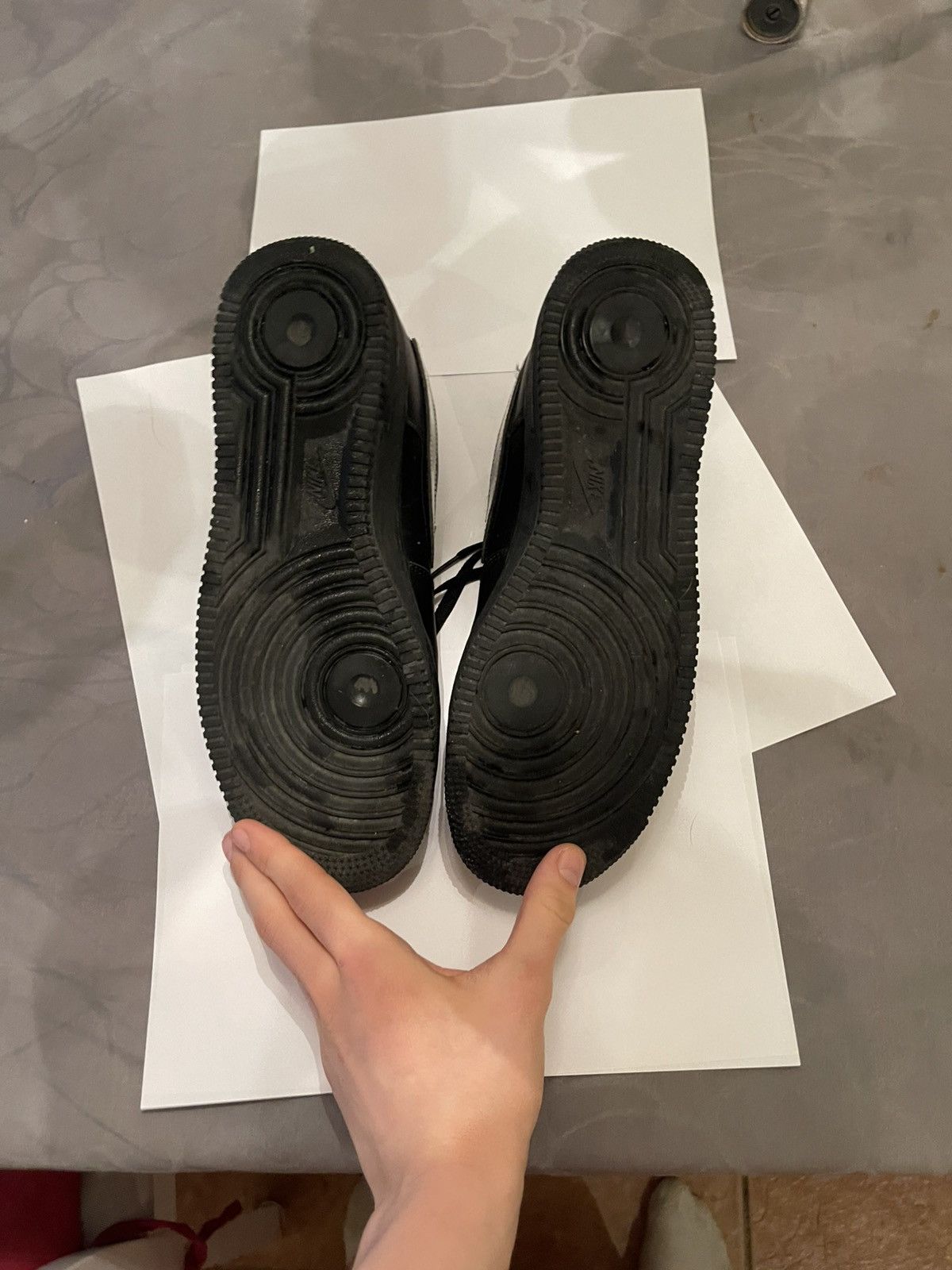 Nike Airforce 1 removable swoosh Size US 10 / EU 43 - 7 Thumbnail