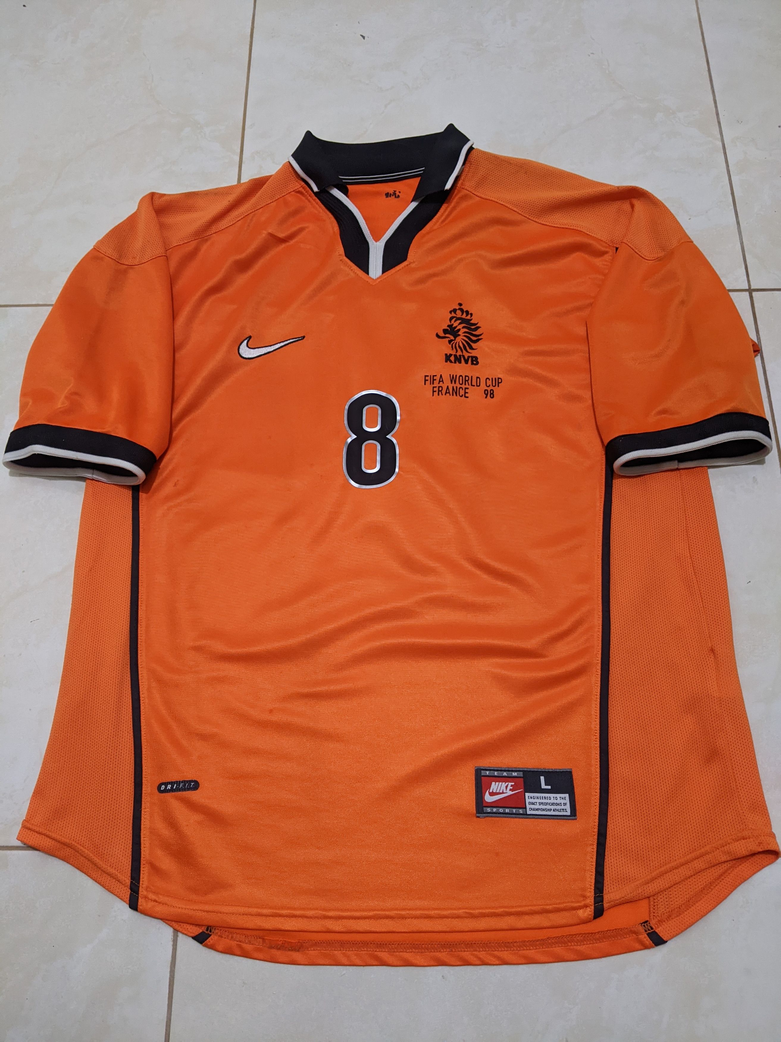 Nike Nederland home worlds cup 1998 jersey football shirt Size US L / EU 52-54 / 3 - 1 Thumbnail