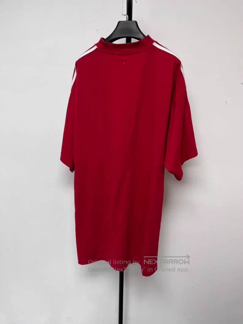 Balenciaga Balenciaga Three Stripes Logo Printed Round Neck Short Sle Size US XL / EU 56 / 4 - 2 Thumbnail