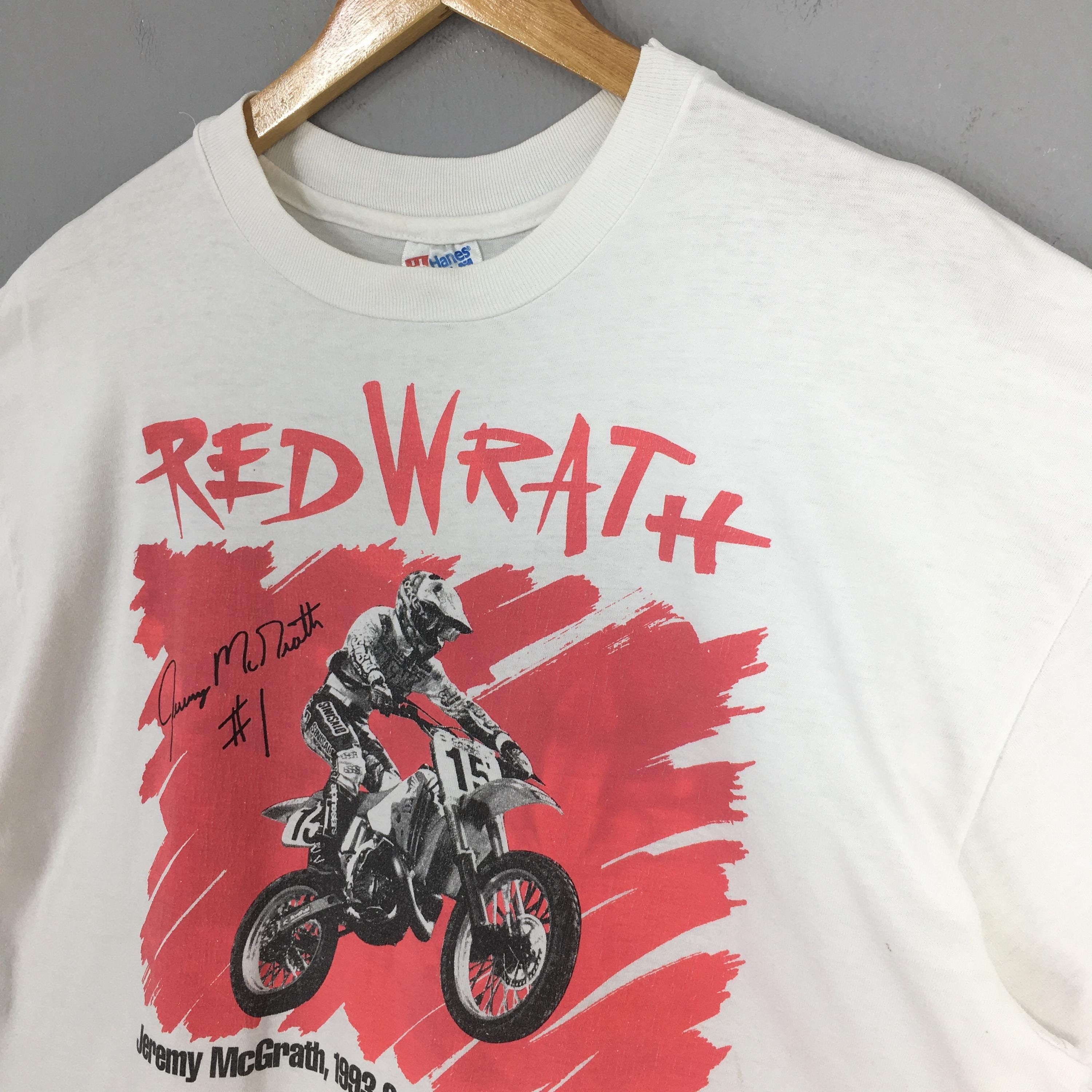Fox Racing × Honda Vintage Jeremy McGrath Motocross Honda Tshirt XLarge Size US XL / EU 56 / 4 - 3 Thumbnail