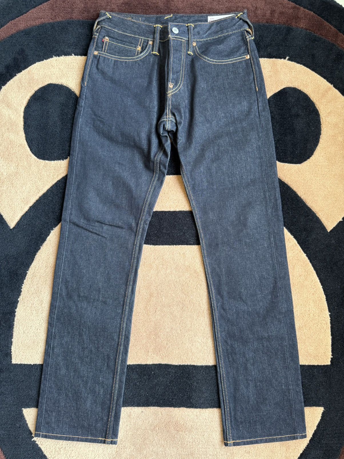 Evisu evisu Koi embroidery daicock style denim jeans size：29x34 Size US 29 - 2 Thumbnail