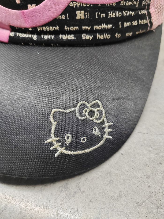 Anime Vintage Hello Kitty Trucker Cap Hat Size ONE SIZE - 4 Thumbnail