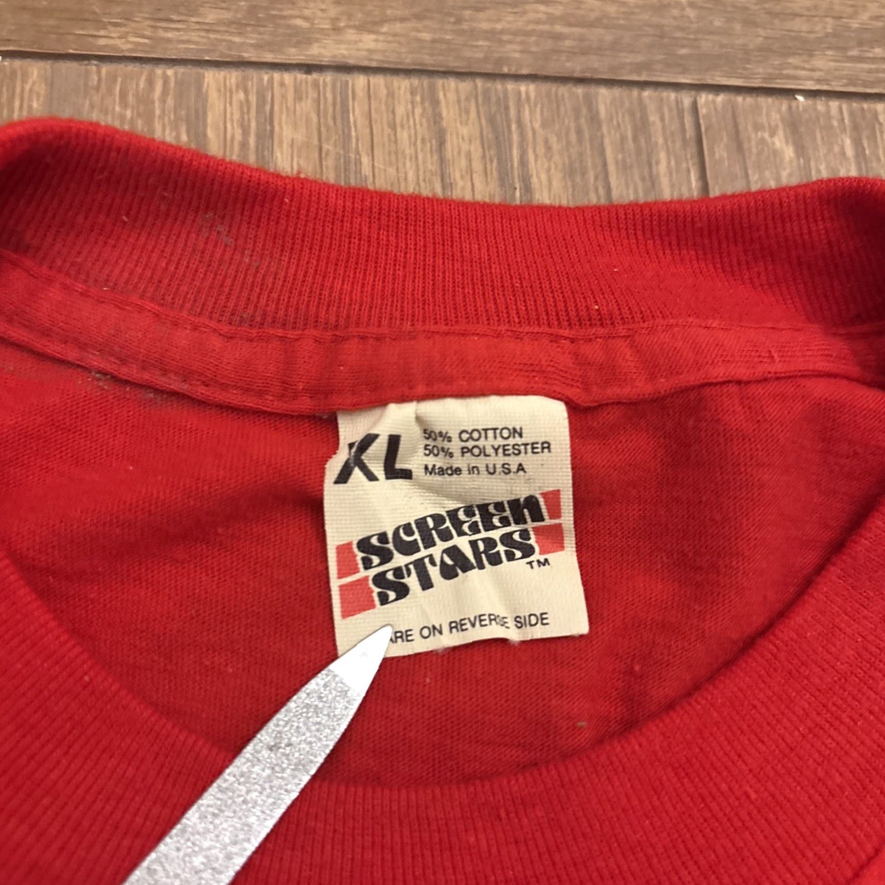 Vintage VINTAGE Screen Stars T-Shirt Washington NH Island Pond Red XL Men Size XL Back Marks Easy Wash Size US XL / EU 56 / 4 - 5 Thumbnail