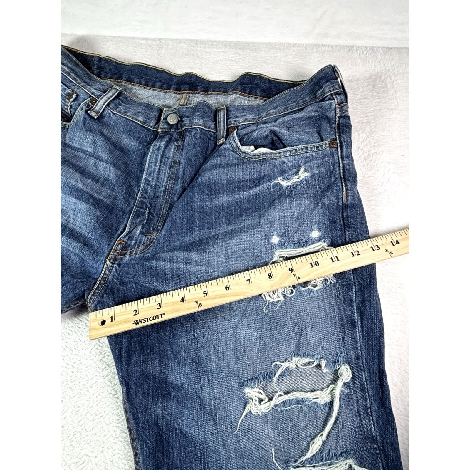 Levi's Levi's 511 Jeans Mens Regular Fit Straight 40x32 Denim Blue Medium Wash 5-Pocket Logo Vintage: No Size US 40 / EU 56 - 6 Thumbnail