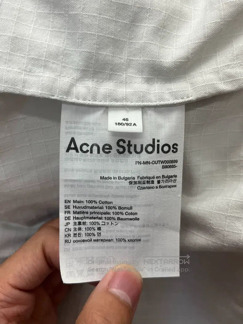 Acne Studios Acne Studios SS23 Solid Color Stand Collar Zip Long Sleeve Size US S / EU 44-46 / 1 - 4 Thumbnail