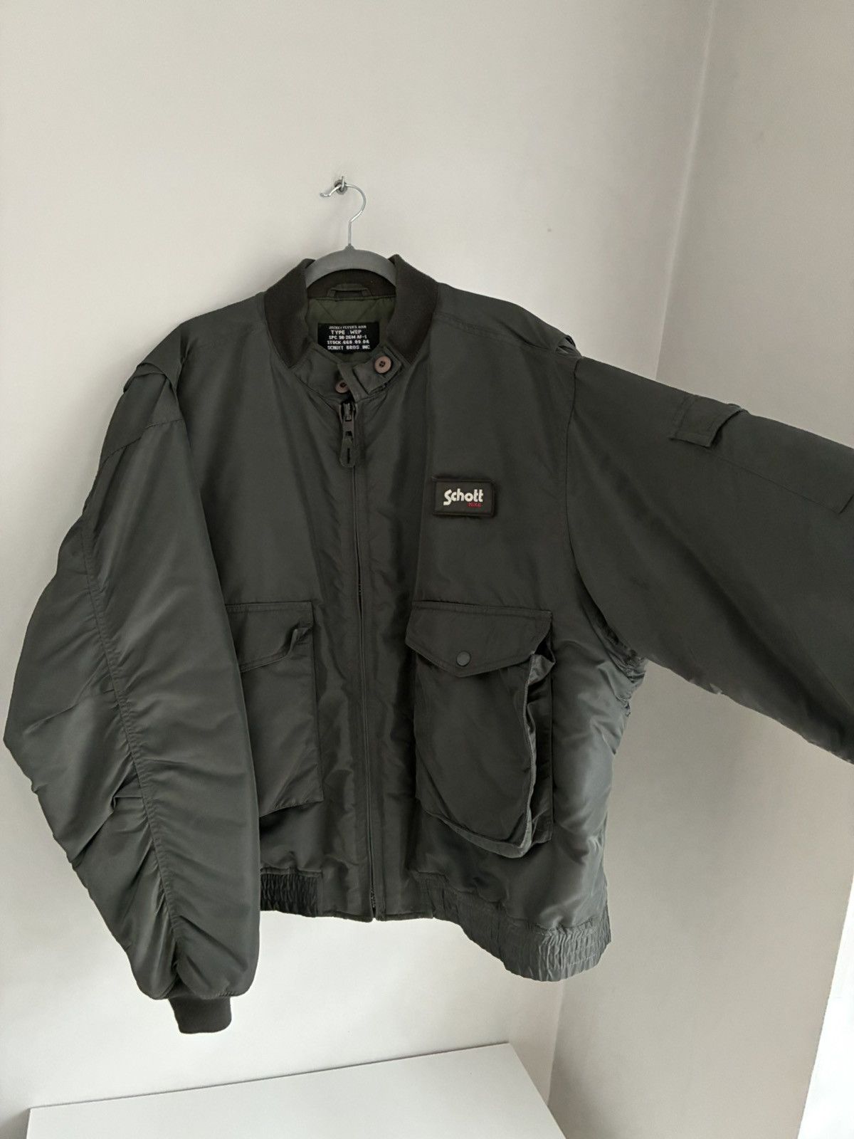 Schott Vintage Schott bomber jacket Flayers Man Wep military army Size US XXL / EU 58 / 5 - 11 Thumbnail