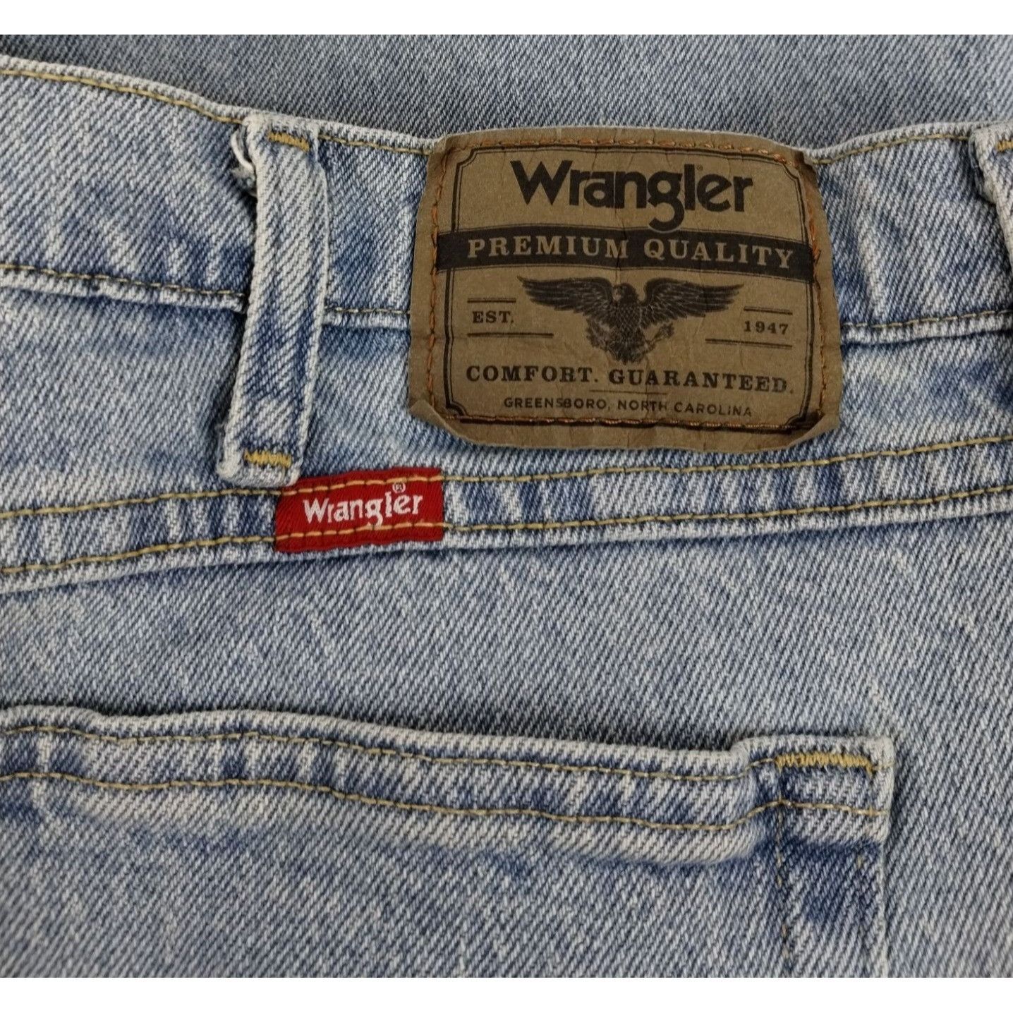 Wrangler Wrangler Relaxed Fit Five Star Denim Jeans Mens 42 x 30 Ligh Size US 42 / EU 58 - 3 Thumbnail