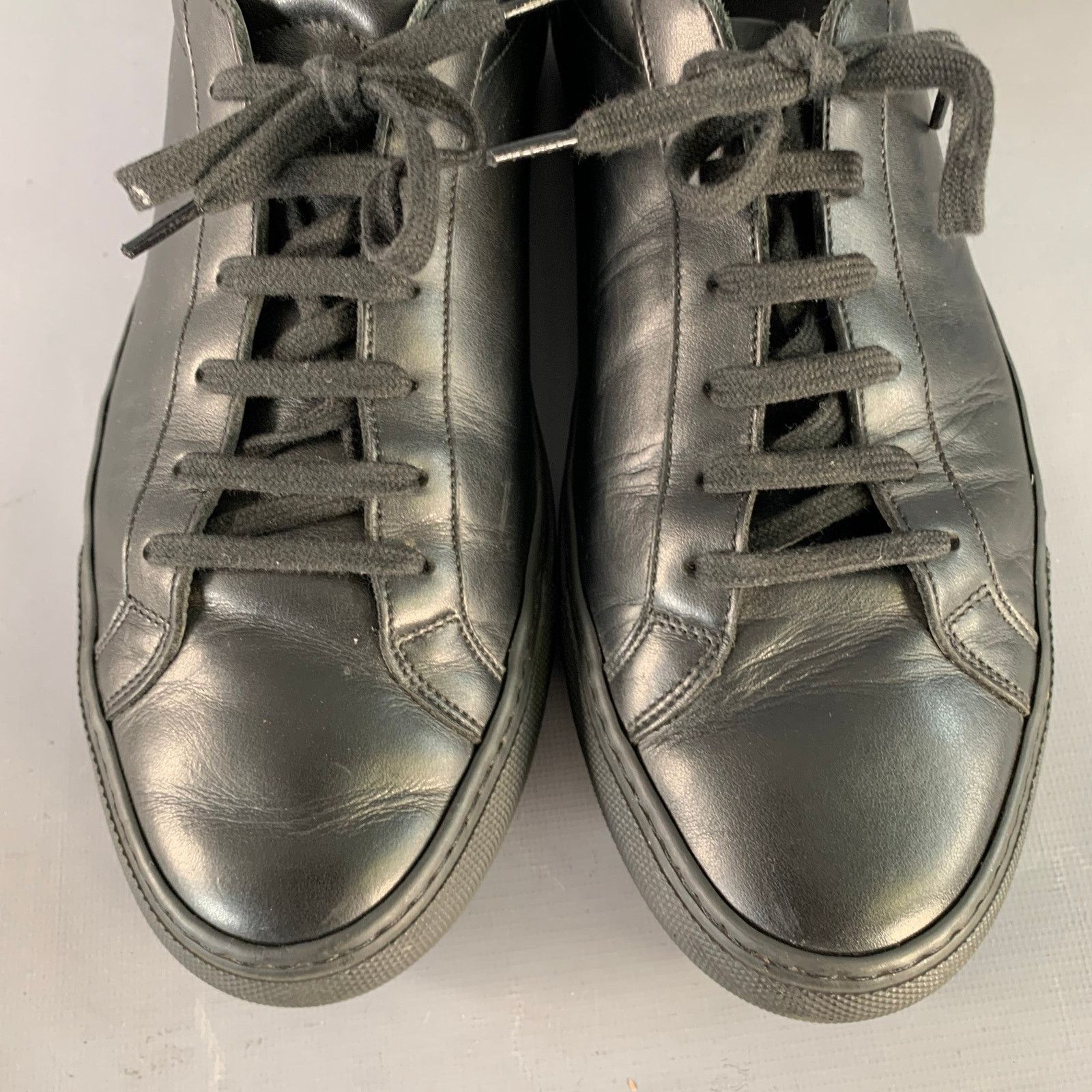 Common Projects COMMON PROJECTS Size 8 Black Leather Low Top Sneakers Size US 8 / EU 41 - 9 Thumbnail