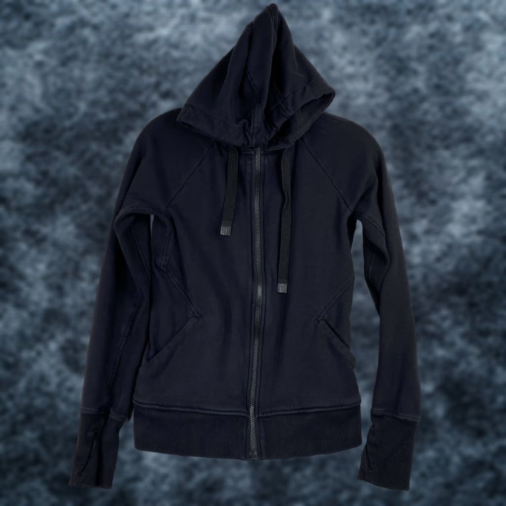 Athleta Athleta Hoodie Women XS Black Full Zip Pockets Thumb Holes Athletic Jacket Size XS / US 0-2 / IT 36-38 - 1 Thumbnail