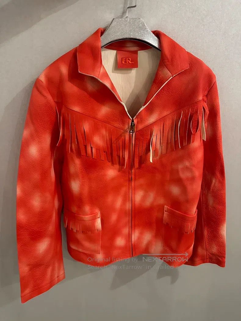 ERL ERL Fringed Leather Jacket Size S / US 4 / IT 40 - 1 Thumbnail