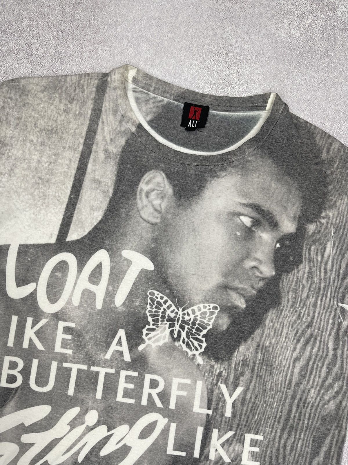 Other Vintage Muhammed Ali Full Print T Shirt Grey Boxing Legend Size US L / EU 52-54 / 3 - 4 Thumbnail