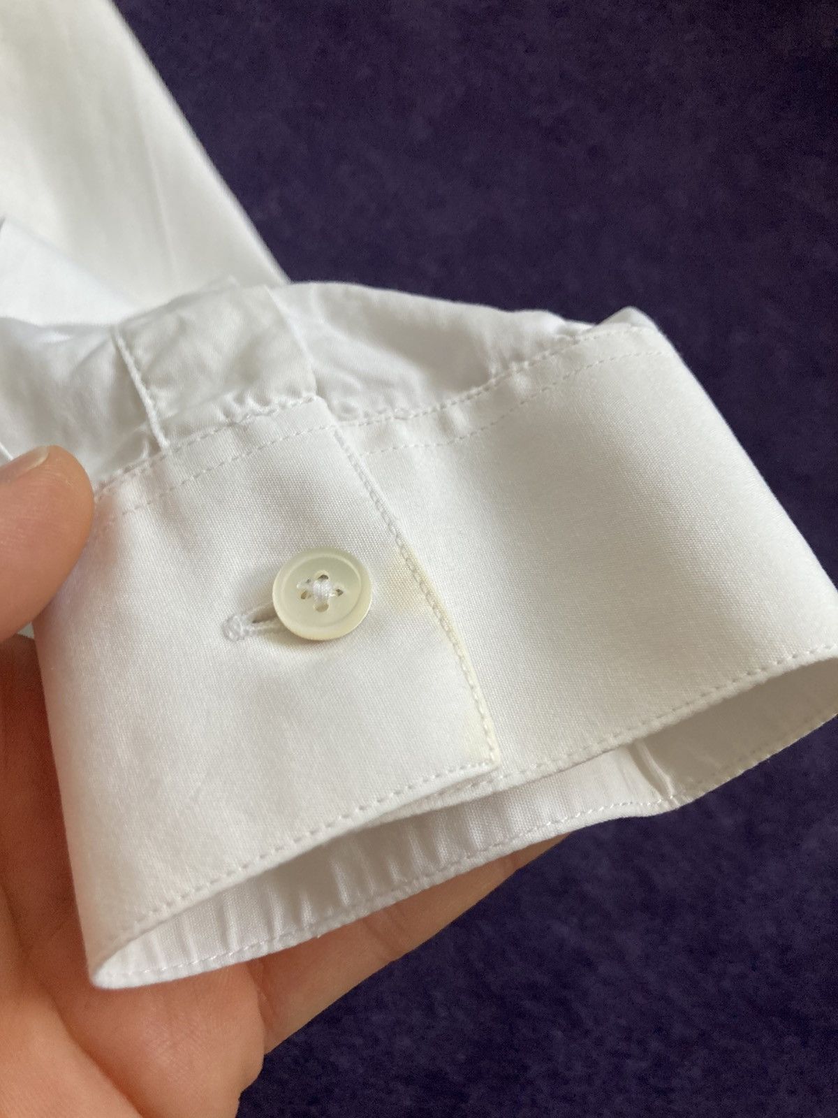 Kris Van Assche Kris Van Assche White Poplin Shirt Size US M / EU 48-50 / 2 - 12 Thumbnail