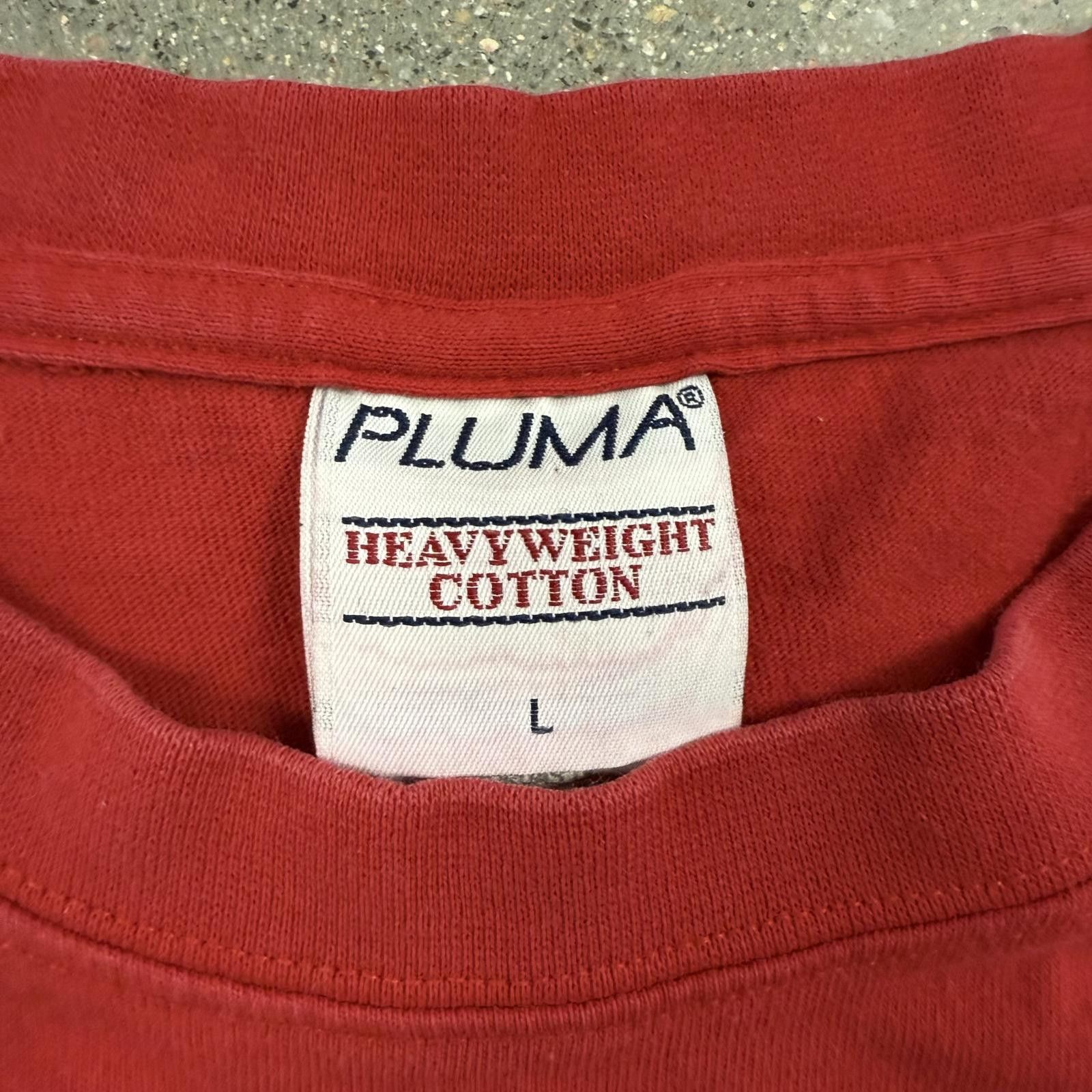 Puma Vtg 90s PLUMA Heavyweight Short Sleeve Blank T-Shirt - L Size US L / EU 52-54 / 3 - 3 Thumbnail