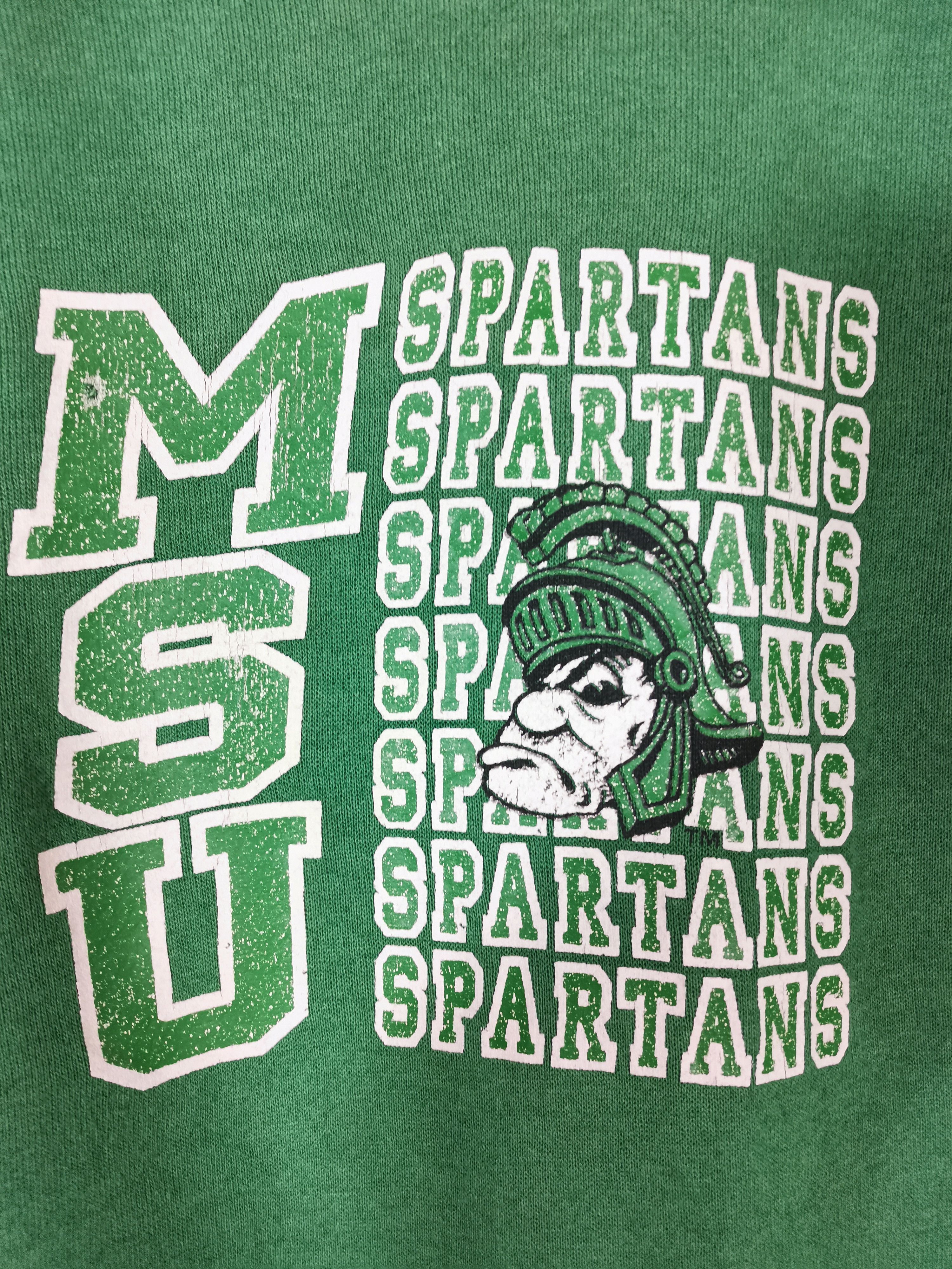 Vintage Vtg 80s MSU Michigan State University Spartans Sweatshirt Size US S / EU 44-46 / 1 - 4 Thumbnail