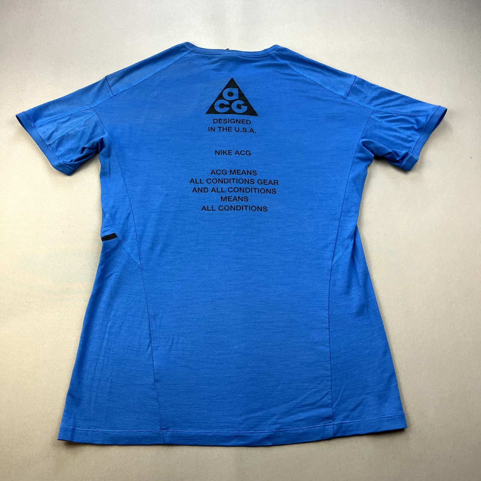 Nike Air Nikelab Swoosh Tee Blue SZ SMALL COOL Nike NikeLab Men's