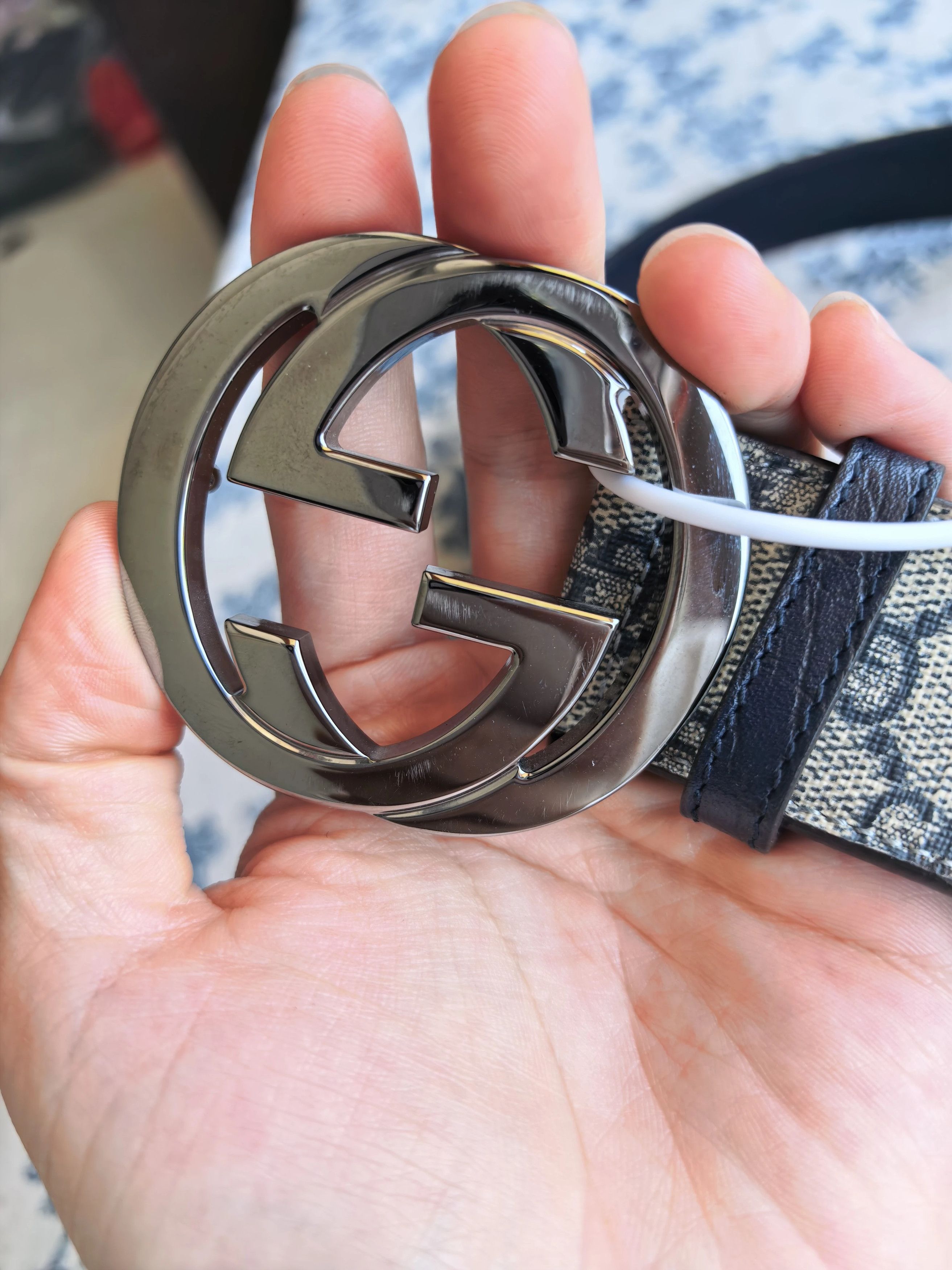 Gucci Gucci Classic GG Monogram Belt Near Mint Size 100 Size ONE SIZE - 2 Thumbnail