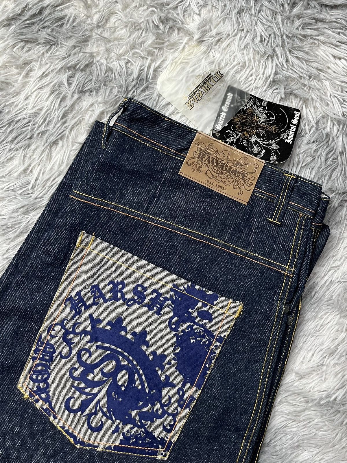 Other Vintage Rawblue The Denim Guruz Jeans Size US 42 / EU 58 - 2 Thumbnail