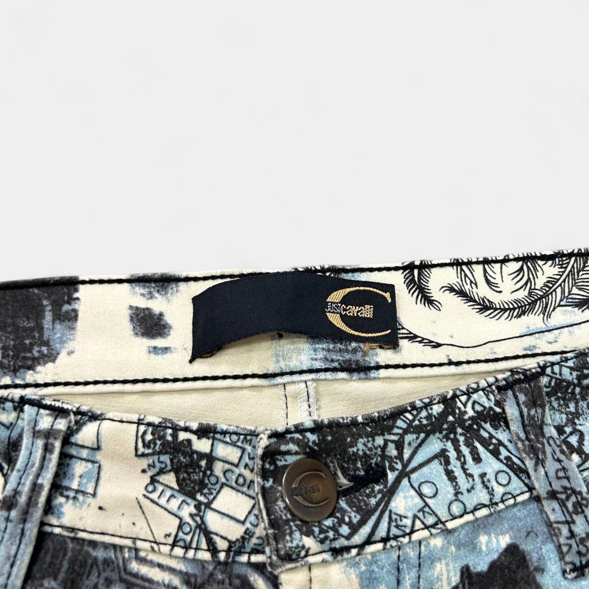 Just Cavalli Just Cavalli City Print Flared Pants Size US 32 / EU 48 - 4 Thumbnail