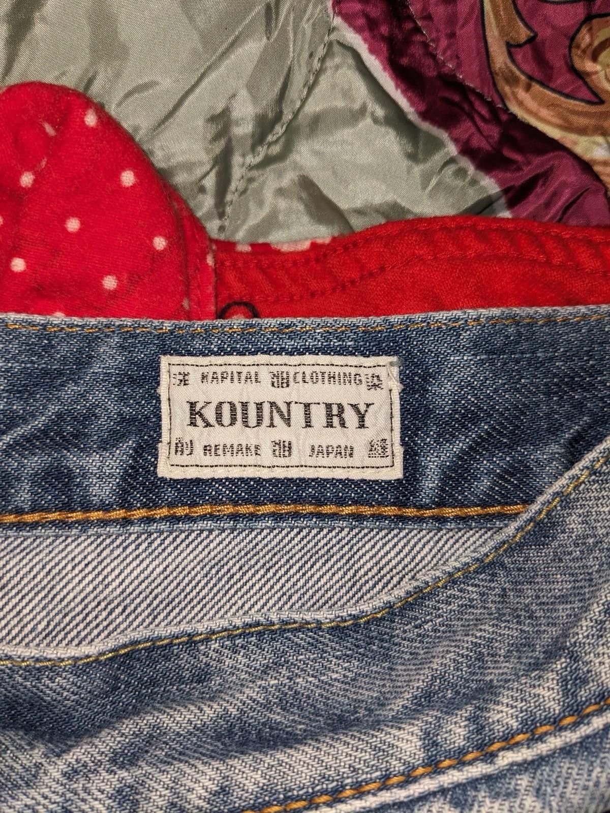 Kapital Kapital Okabilly Gypsy Patch Remake Denim Indigo Pant 34 Size US 34 / EU 50 - 7 Thumbnail