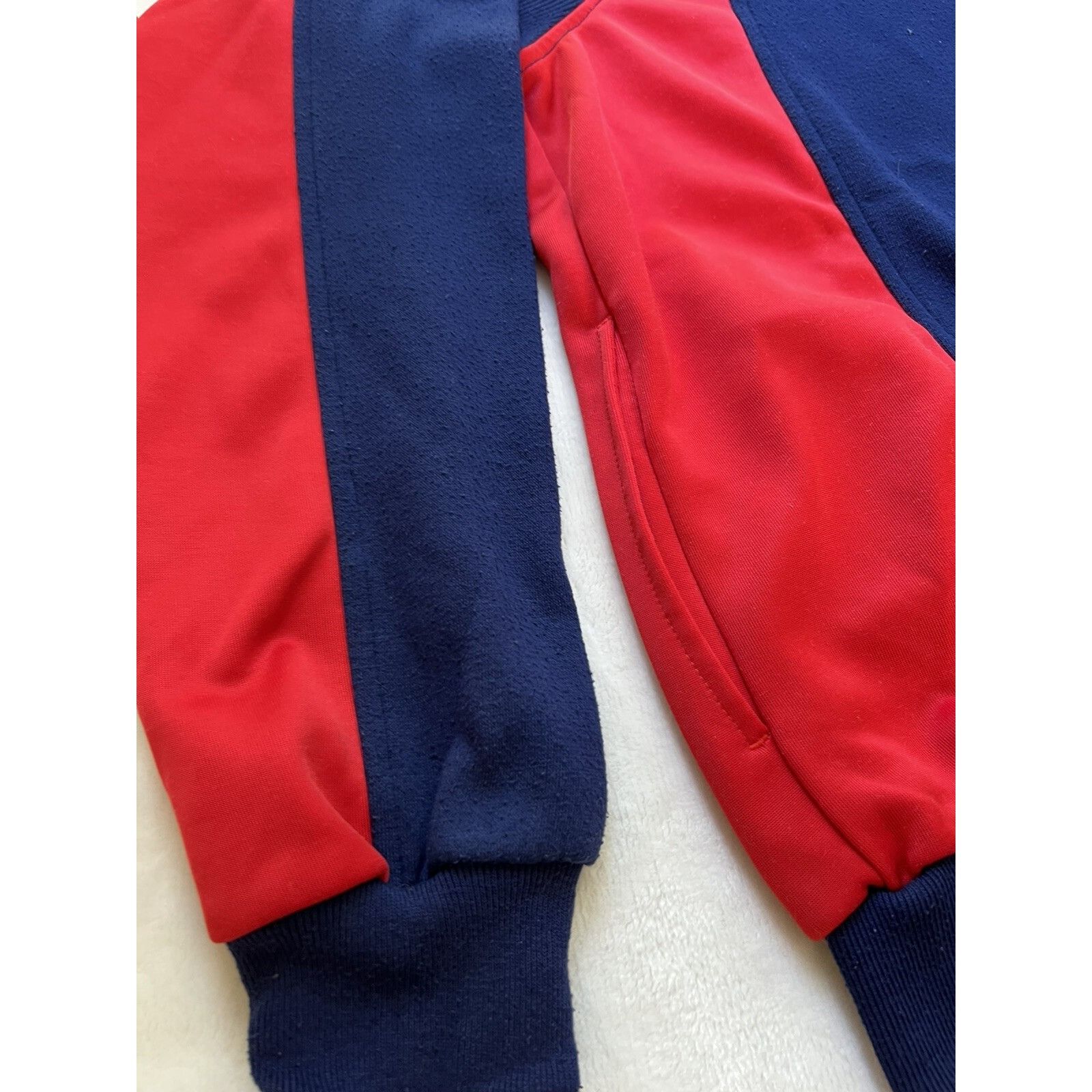 Nike Vintage 90s Nike Sweatshirt Sweater Full Zip Blue Red Gray T Size US M / EU 48-50 / 2 - 9 Thumbnail