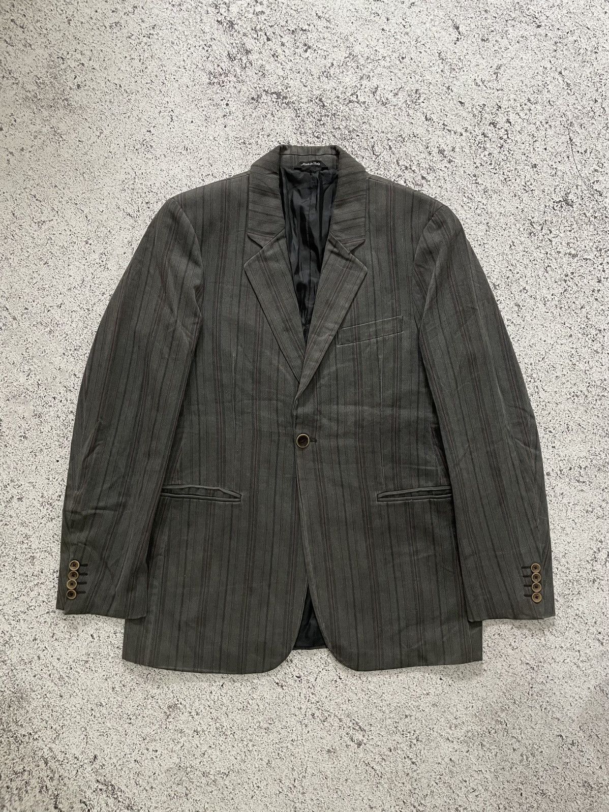 Just Cavalli Roberto Cavalli Just Cavalli Pin Stripe Blazer Suits Jacket Size 40R - 1 Thumbnail
