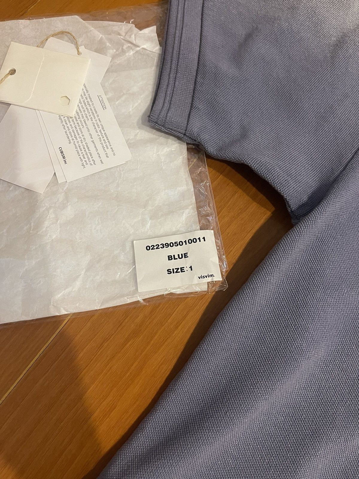 Visvim visvim 23ss ict jumbo weller dmgd polo size1 blue Size US S / EU 44-46 / 1 - 4 Thumbnail