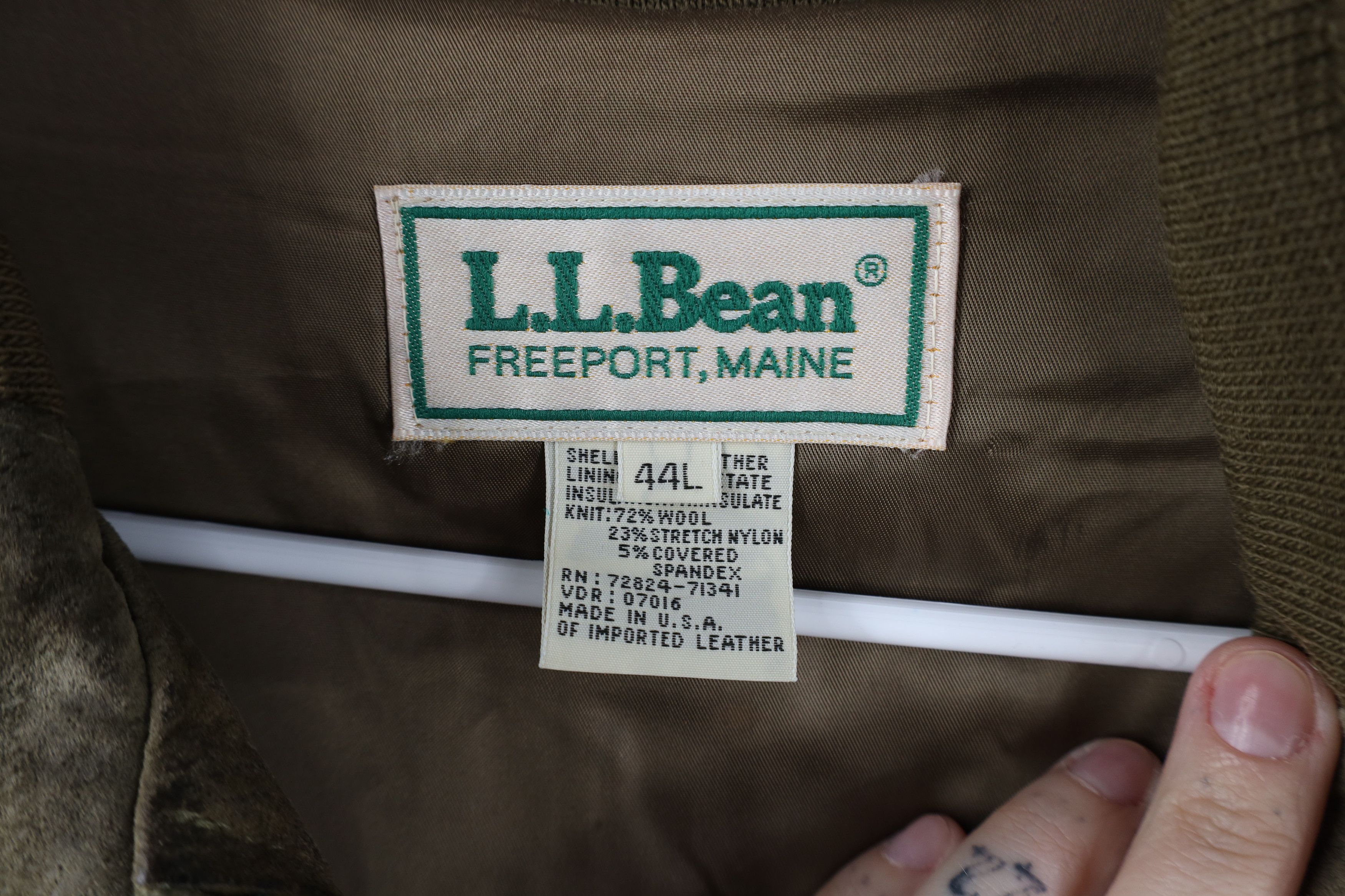 L.L. Bean Vintage 70s LL Bean Leather Cafe Racer Bomber Jacket USA Size US XXL / EU 58 / 5 - 10 Thumbnail
