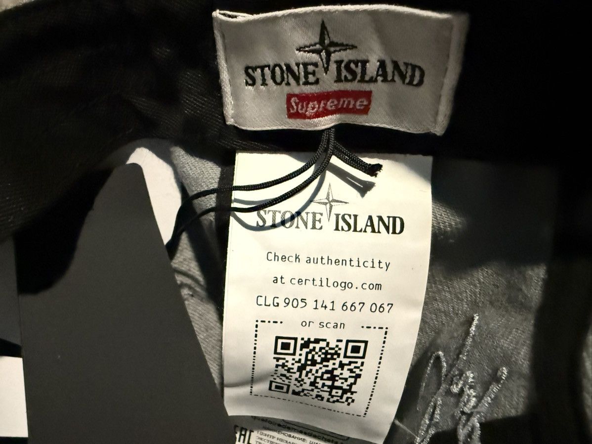 Stone Island × Supreme Supreme x Stone Island Bull Denim Reflective Camp Cap FW2023 Size ONE SIZE - 5 Thumbnail