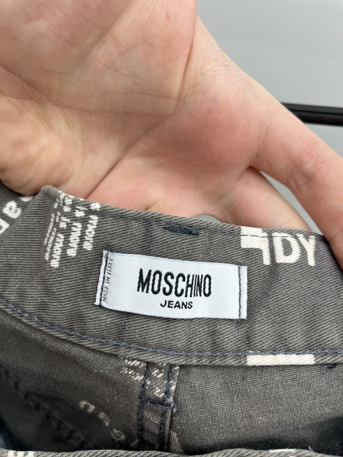 Moschino Vintage Moschino Multilogo Denim Pants Size US 36 / EU 52 - 4 Thumbnail