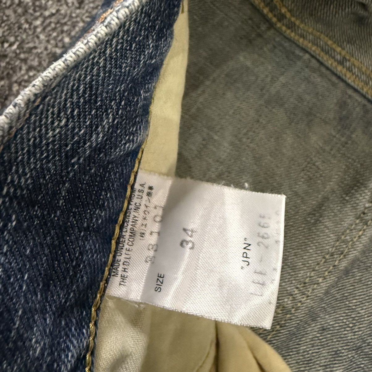 Denim & Co. 🔥🇯🇵 Vintage 90s Japanese Lee Distressed Light Wash Denim Size US 34 / EU 50 - 14 Thumbnail