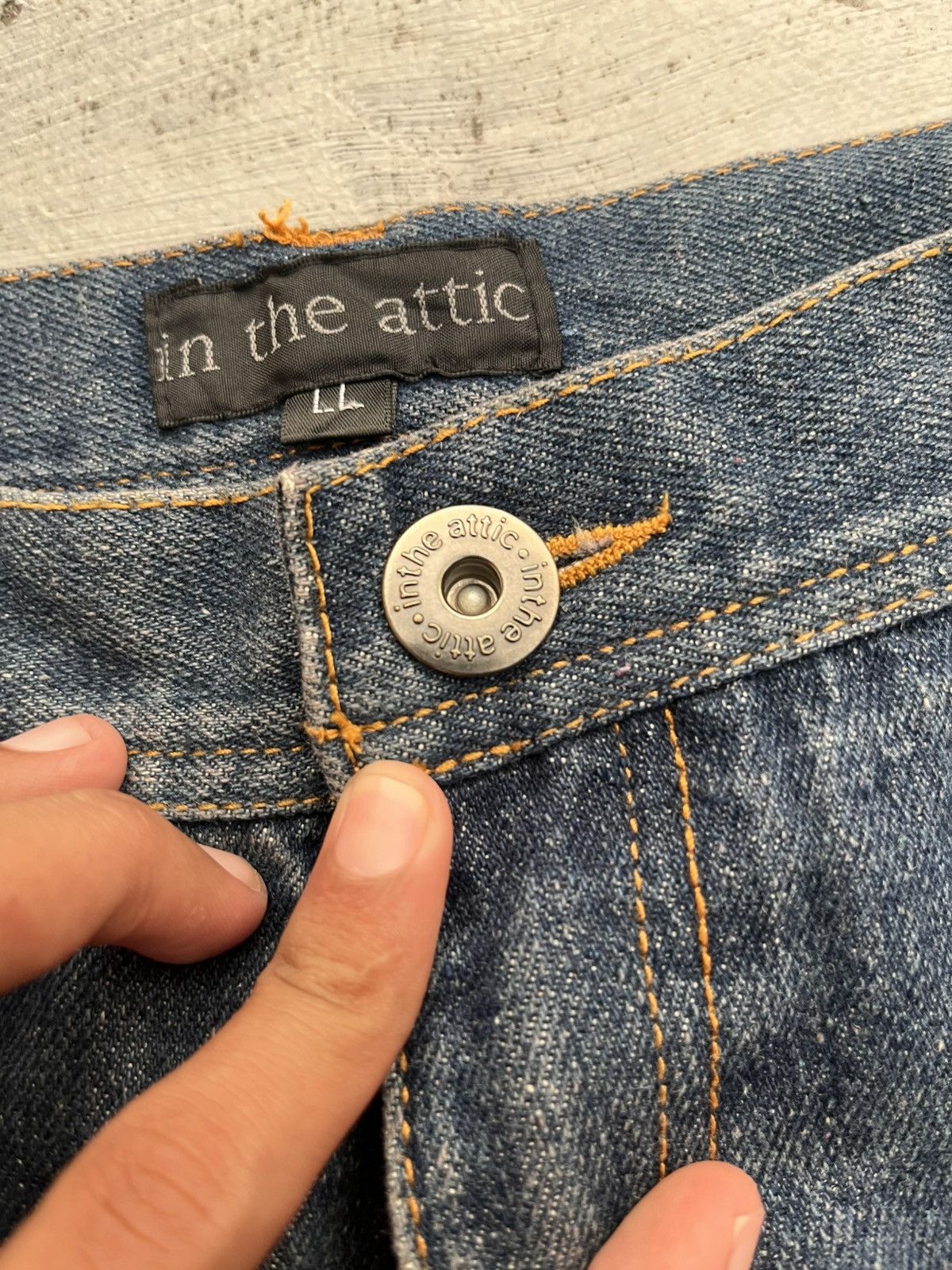 14th Addiction IN THE ATTIC POEM DISTRESSED JEANS PUNK LGB Y2K Size US 30 / EU 46 - 5 Thumbnail