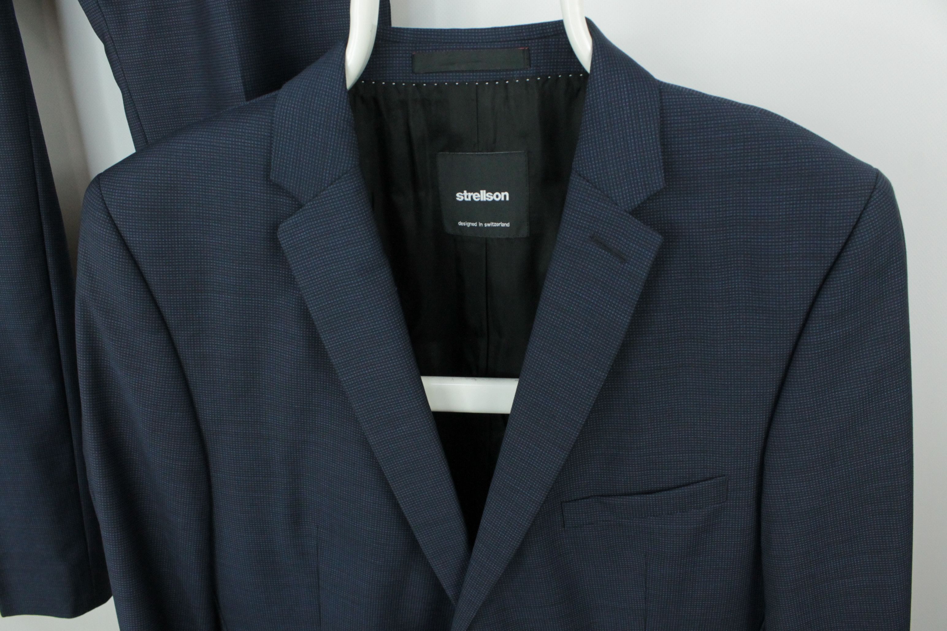 Strellson Strellson Allen Mercer Super 110' Wool Slim Fit Men's Suit Size 40R - 3 Thumbnail