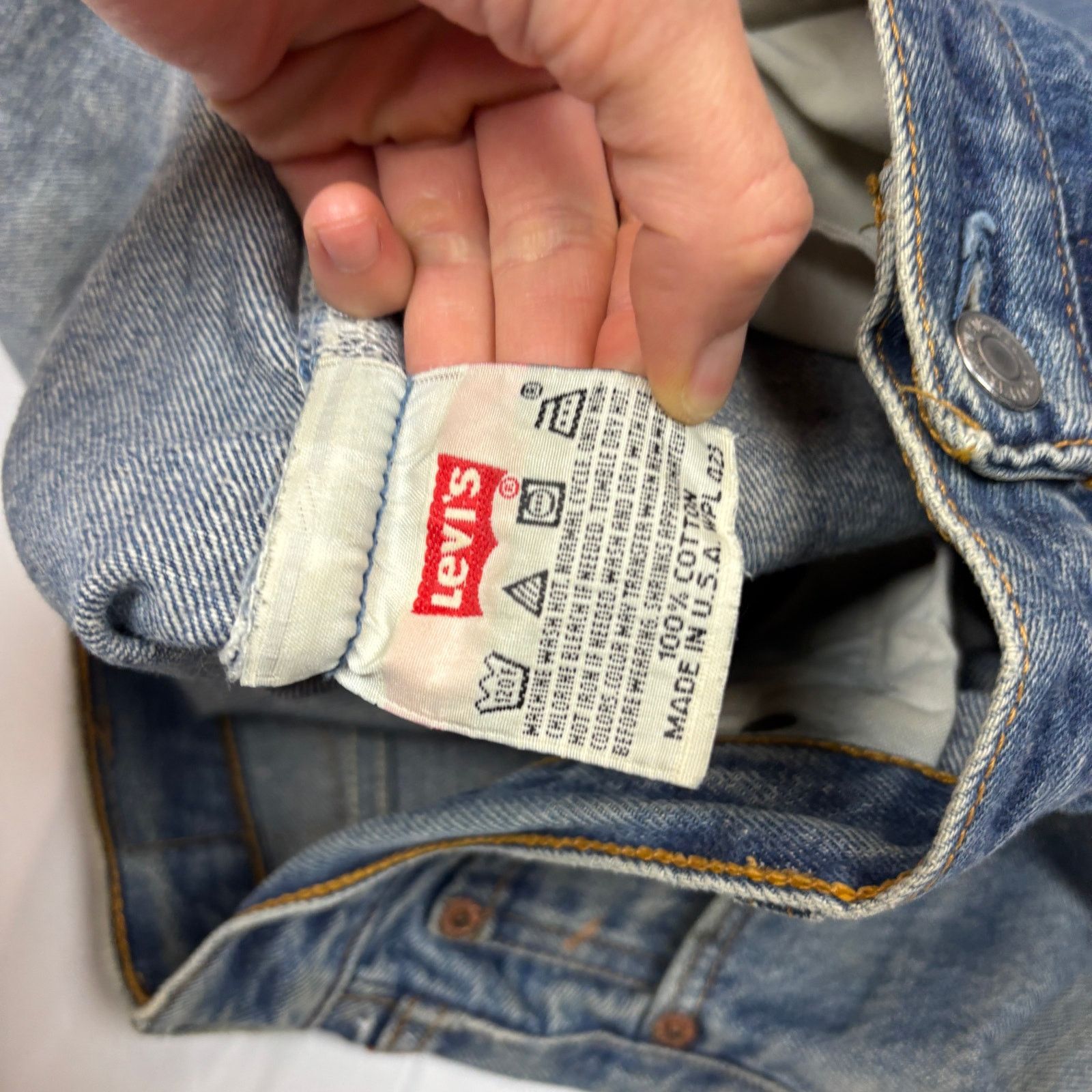 Levi's Vintage 90s Levi's 501 Straight Leg Jeans 36x33 Size US 36 / EU 52 - 9 Thumbnail