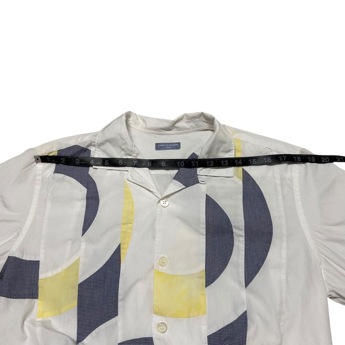 Comme des Garcons 558 02SS Comme Des Garcons Homme patchwork Panelled shirt Size US S / EU 44-46 / 1 - 16 Thumbnail