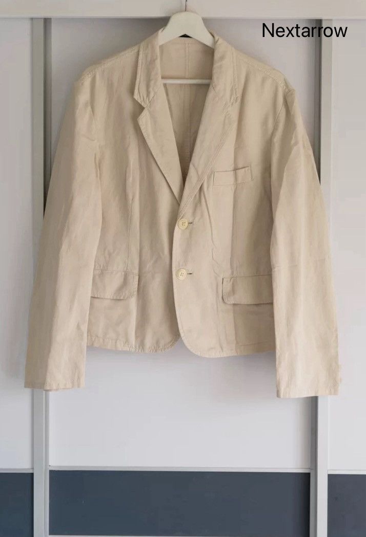 Yohji Yamamoto Yohji Yamamoto 05ss Banana White Jacket 2412-Nextarrow Size US L / EU 52-54 / 3 - 1 Thumbnail