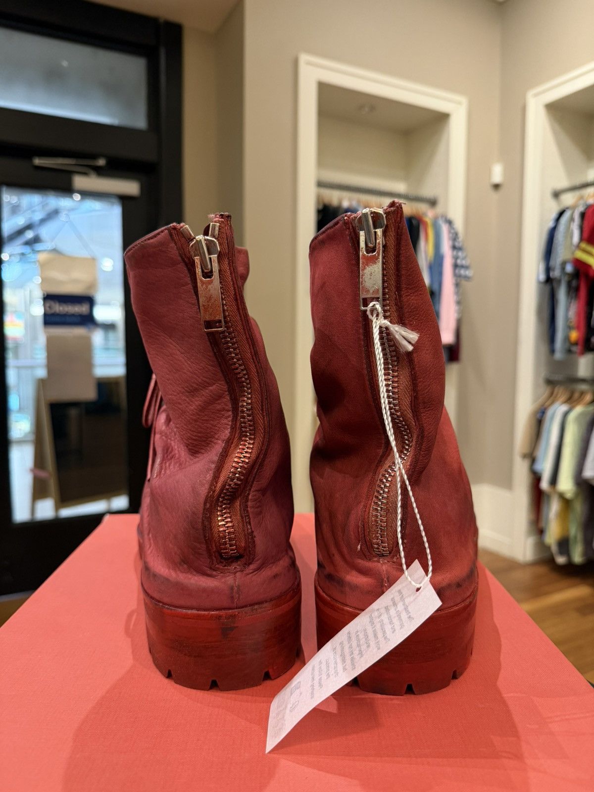 424 424 Marathon Laced Zip Up Garment Dyed Boots Size US 10 / EU 43 - 6 Thumbnail