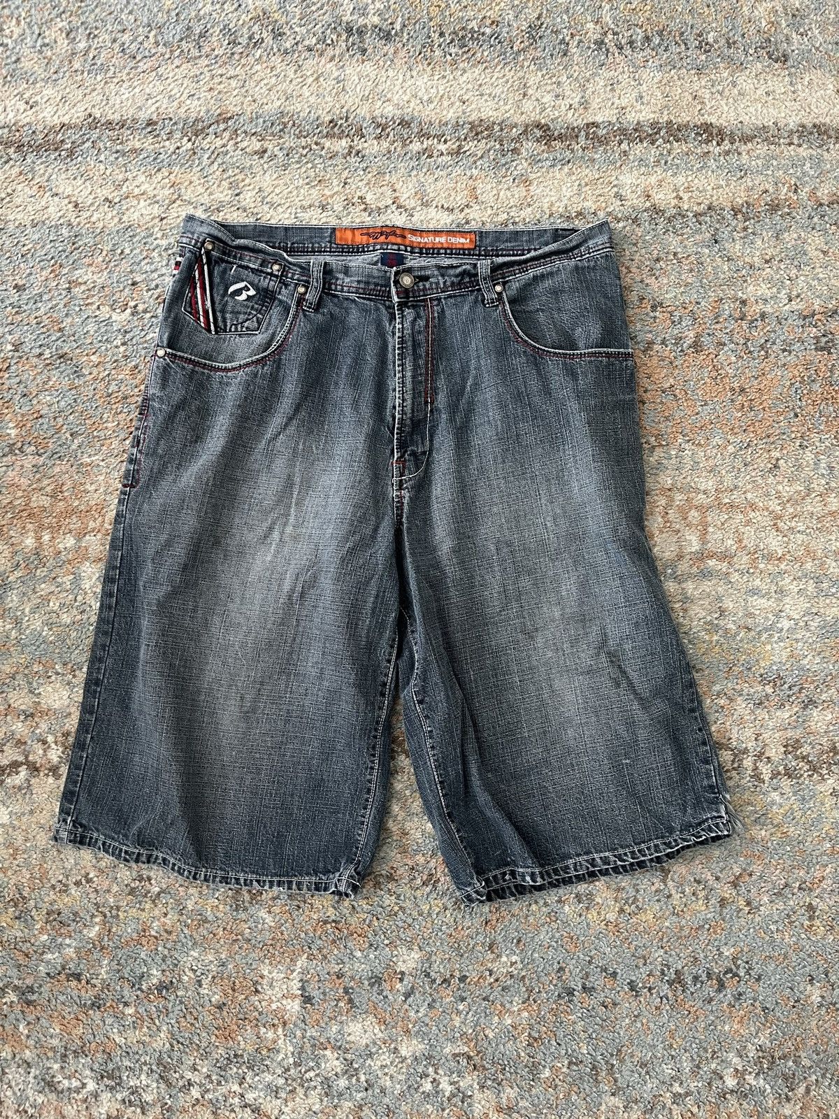 Ruff Ryders × Vintage VTG Ruff Ryders Faded Jorts 36 jean shorts Size US 36 / EU 52 - 2 Thumbnail
