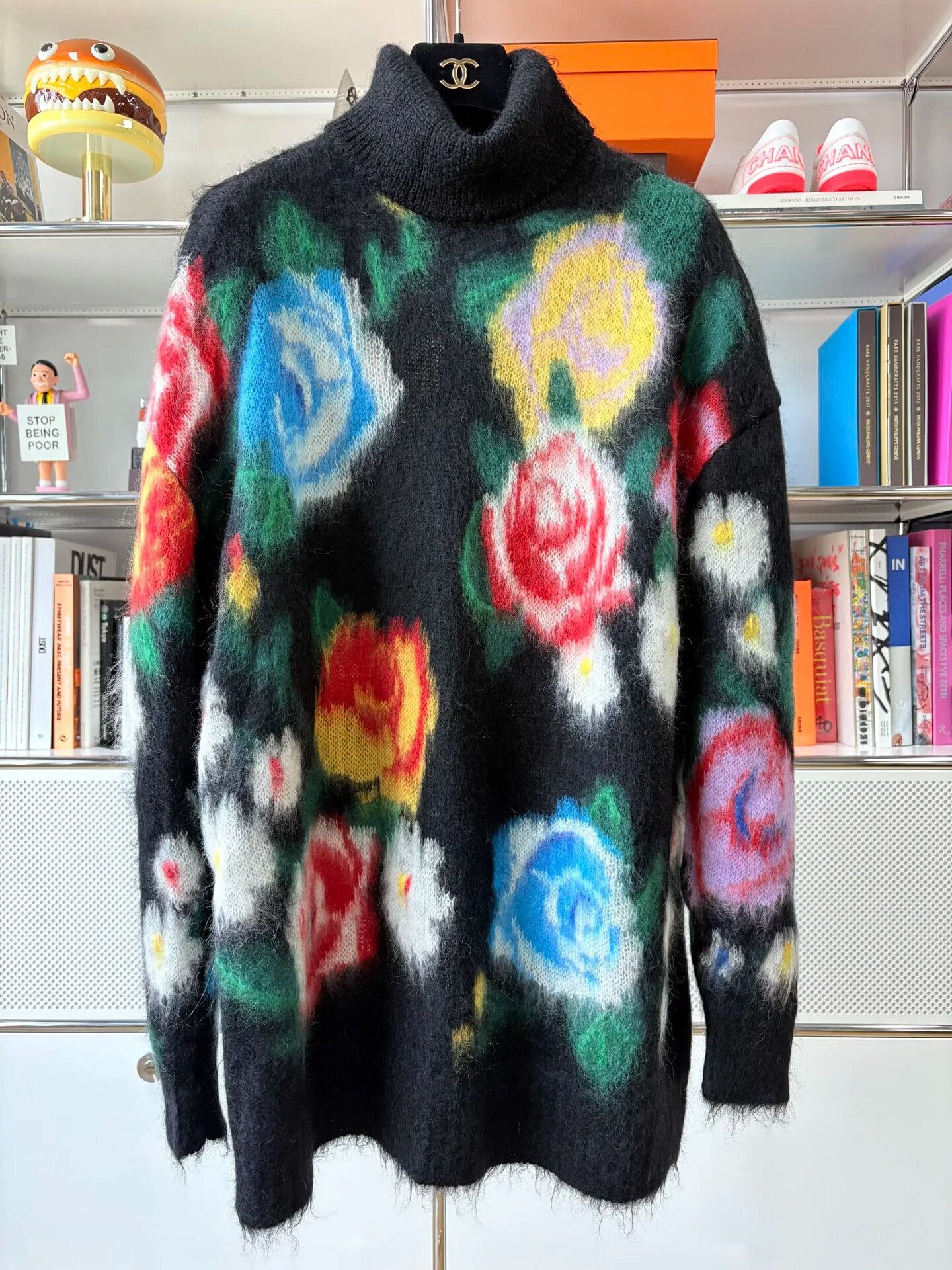 Miu Miu Miu Miu Gradient Floral Turtleneck Sweater Size S / US 4 / IT 40 - 1 Thumbnail